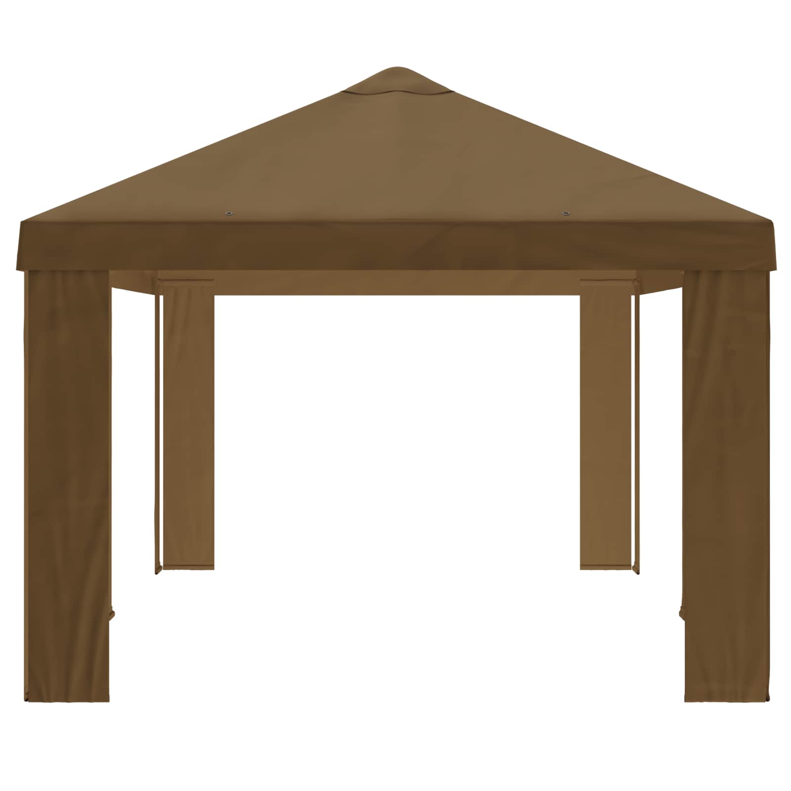 Copertura per Gazebo 6 x 3 m Tortora Poliestere 190 gsm
