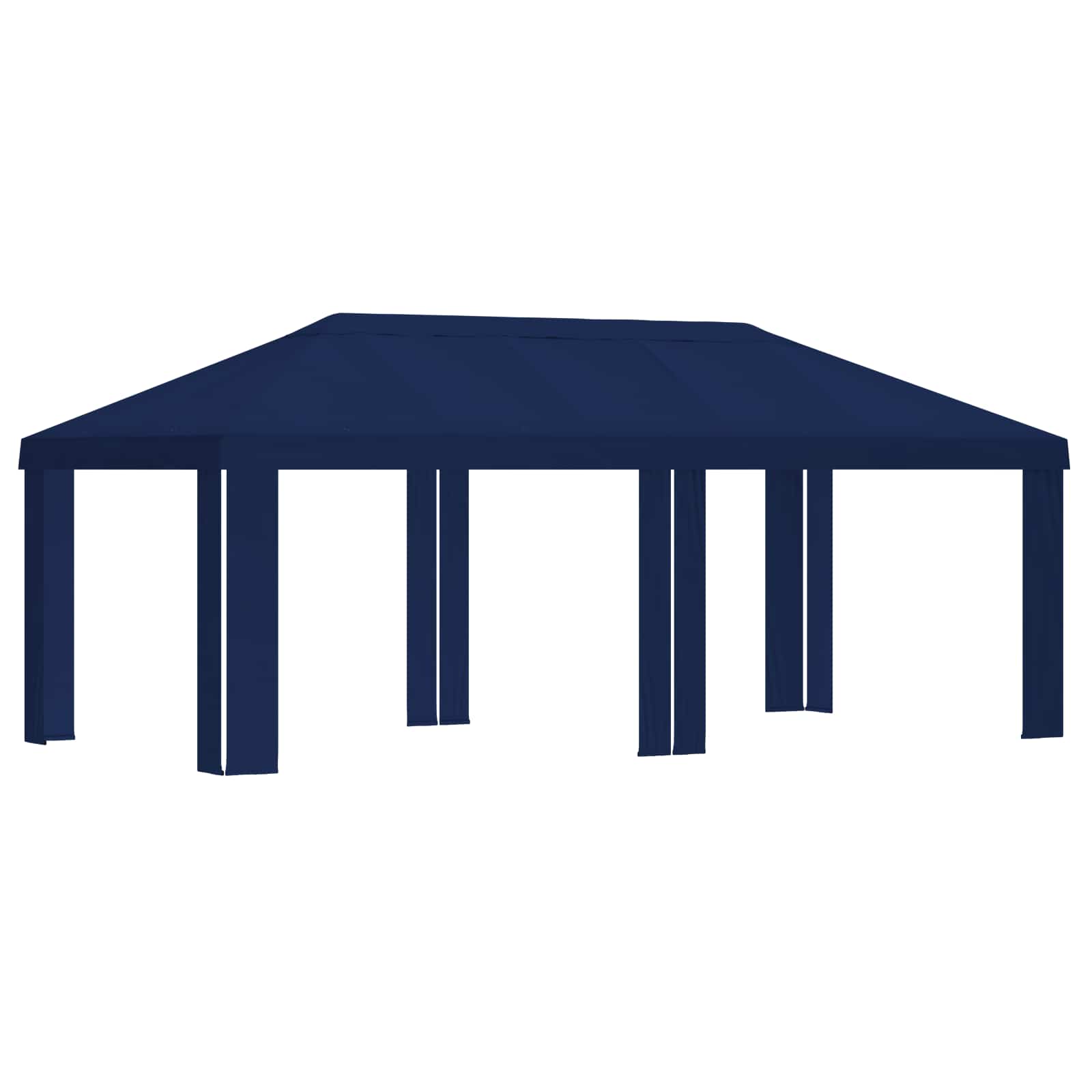 Copertura per Gazebo 6 x 3 m Blu Poliestere 190 gsm