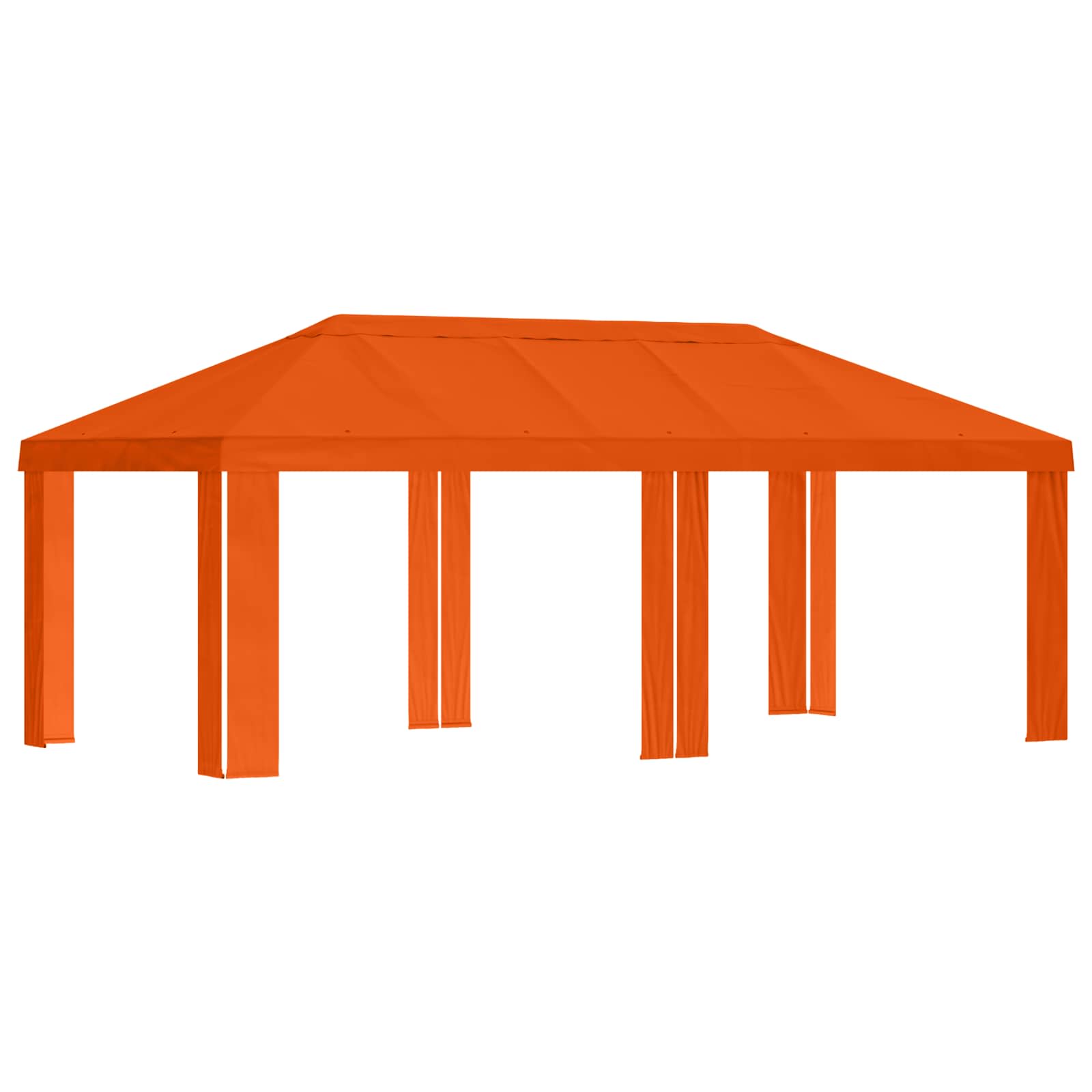 Copertura per Gazebo 6 x 3 m Arancione Poliestere 190 gsm