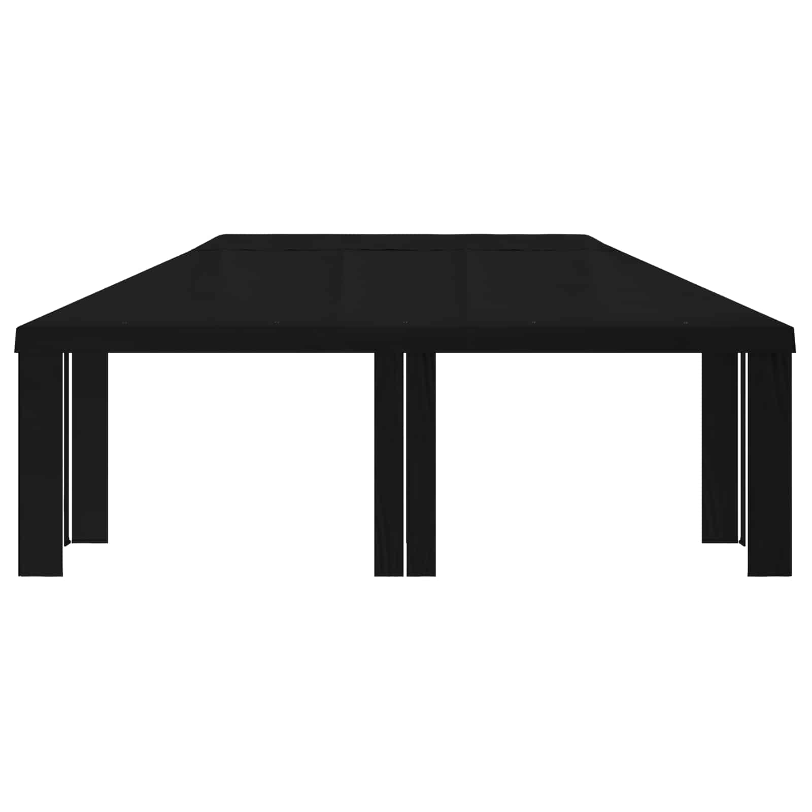 Copertura per Gazebo 6 x 3 m Nero Poliestere 190 gsm