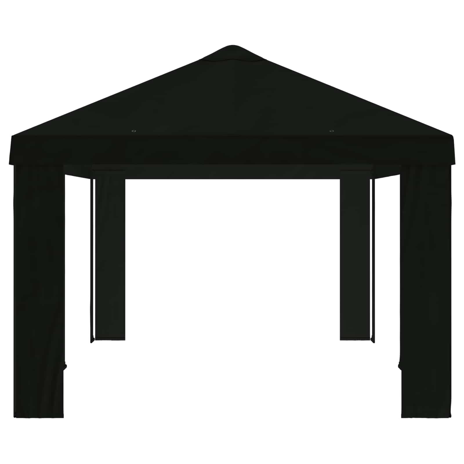 Copertura per Gazebo 6 x 3 m Nero Poliestere 190 gsm