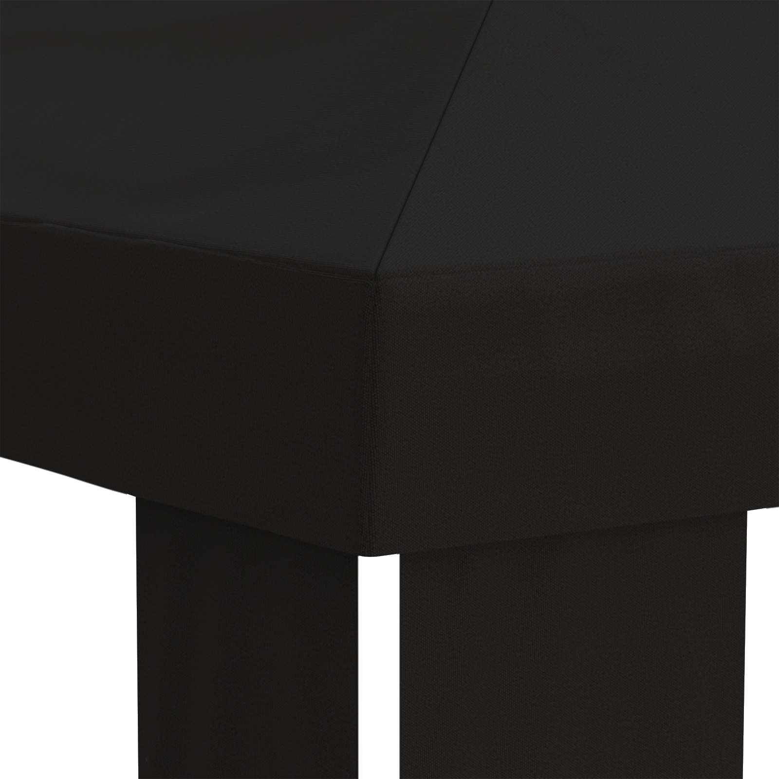 Copertura per Gazebo 6 x 3 m Nero Poliestere 190 gsm