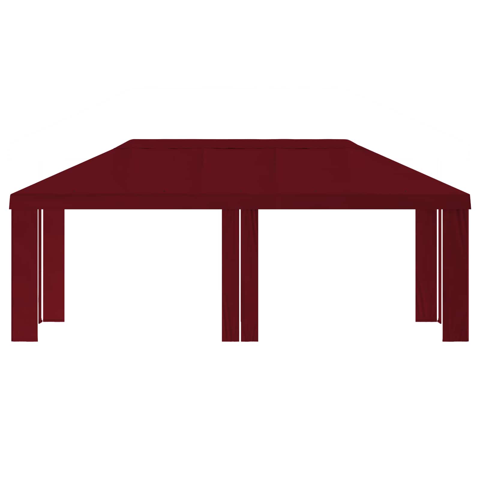 Copertura per Gazebo 6 x 3 m Borgogna Poliestere 190 gsm