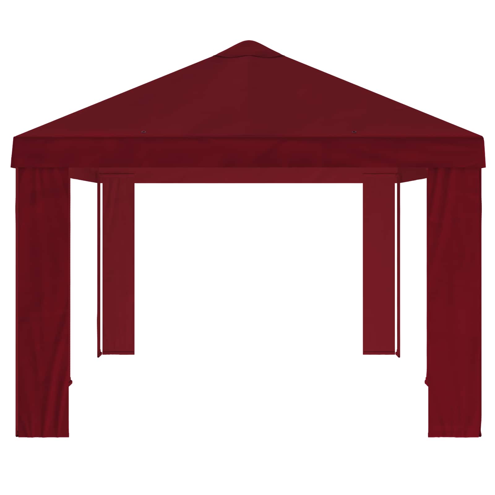 Copertura per Gazebo 6 x 3 m Borgogna Poliestere 190 gsm