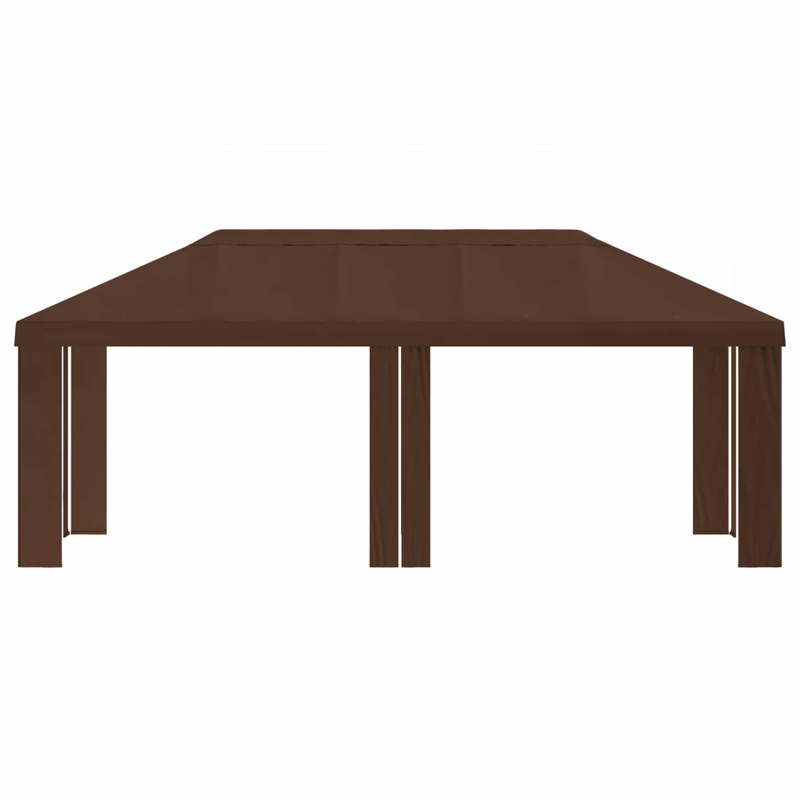 Copertura per Gazebo 6 x 3 m Marrone Poliestere 190 gsm