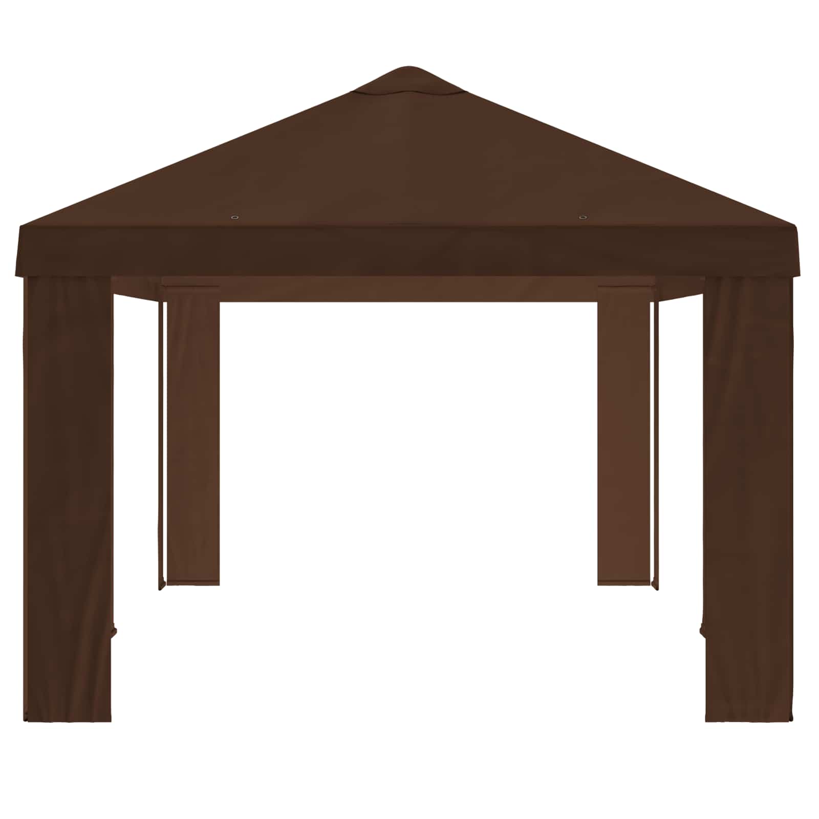 Copertura per Gazebo 6 x 3 m Marrone Poliestere 190 gsm