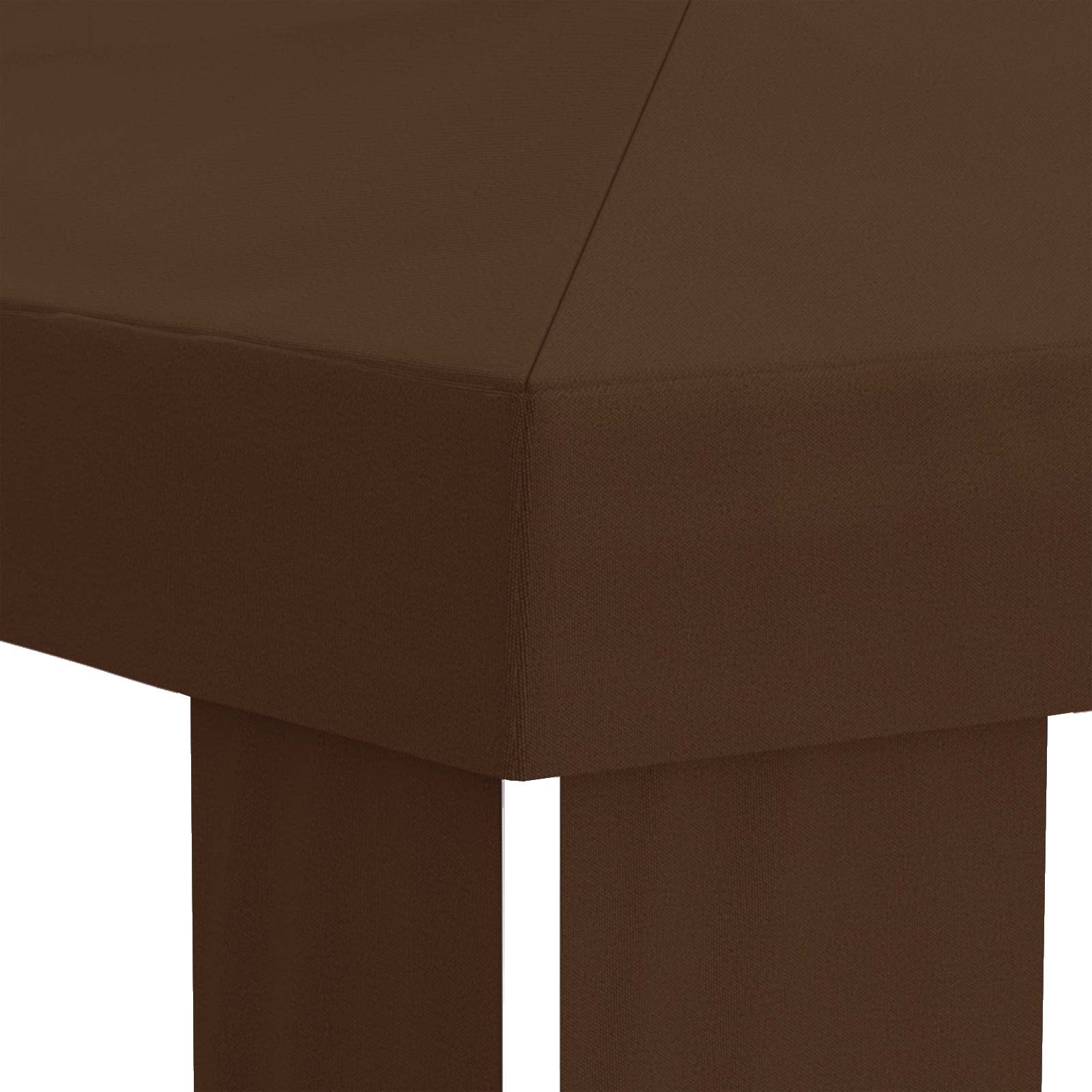 Copertura per Gazebo 6 x 3 m Marrone Poliestere 190 gsm