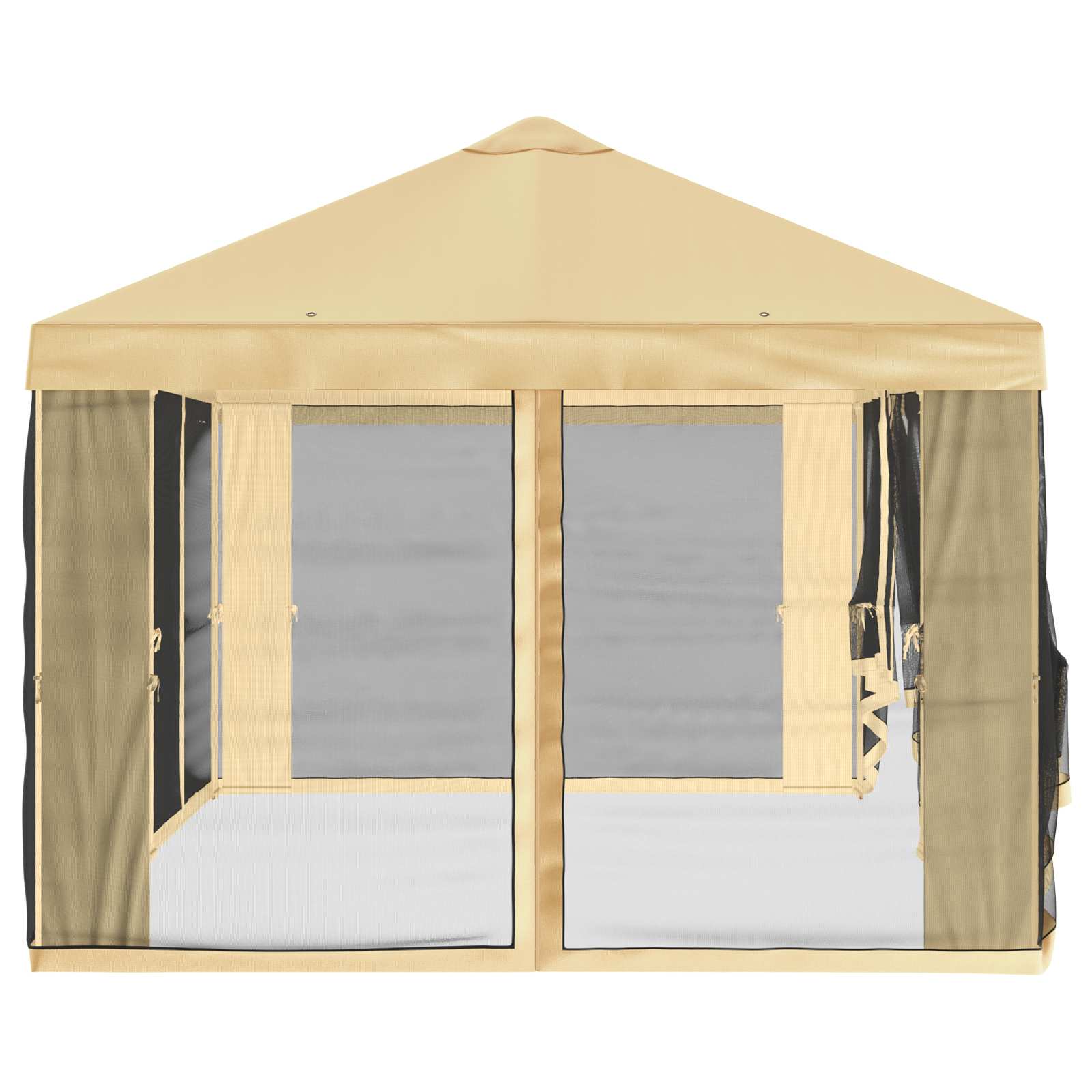 Copertura Gazebo con Pareti Laterali Crema 600,5 x 300,5 cm
