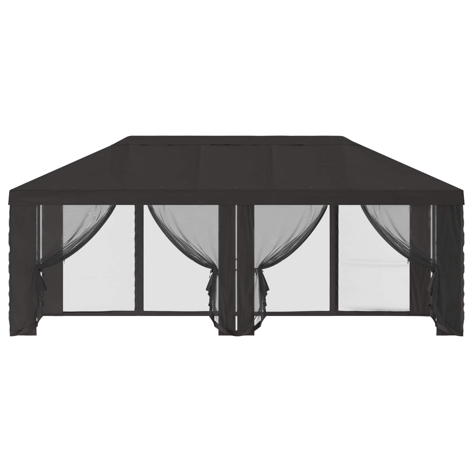 Copertura Gazebo con Pareti Laterali Antracite 600,5 x 300,5 cm