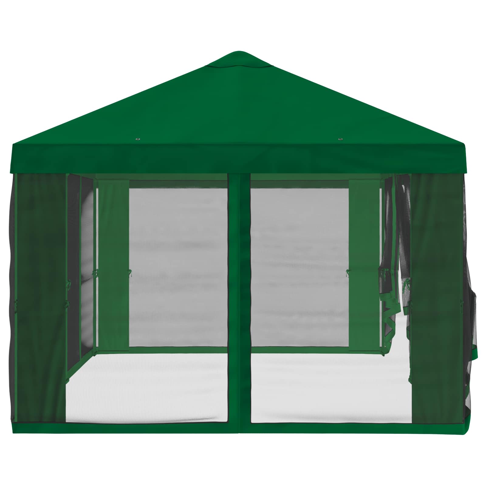 Copertura Gazebo con Pareti Laterali Verde 600,5 x 300,5 cm