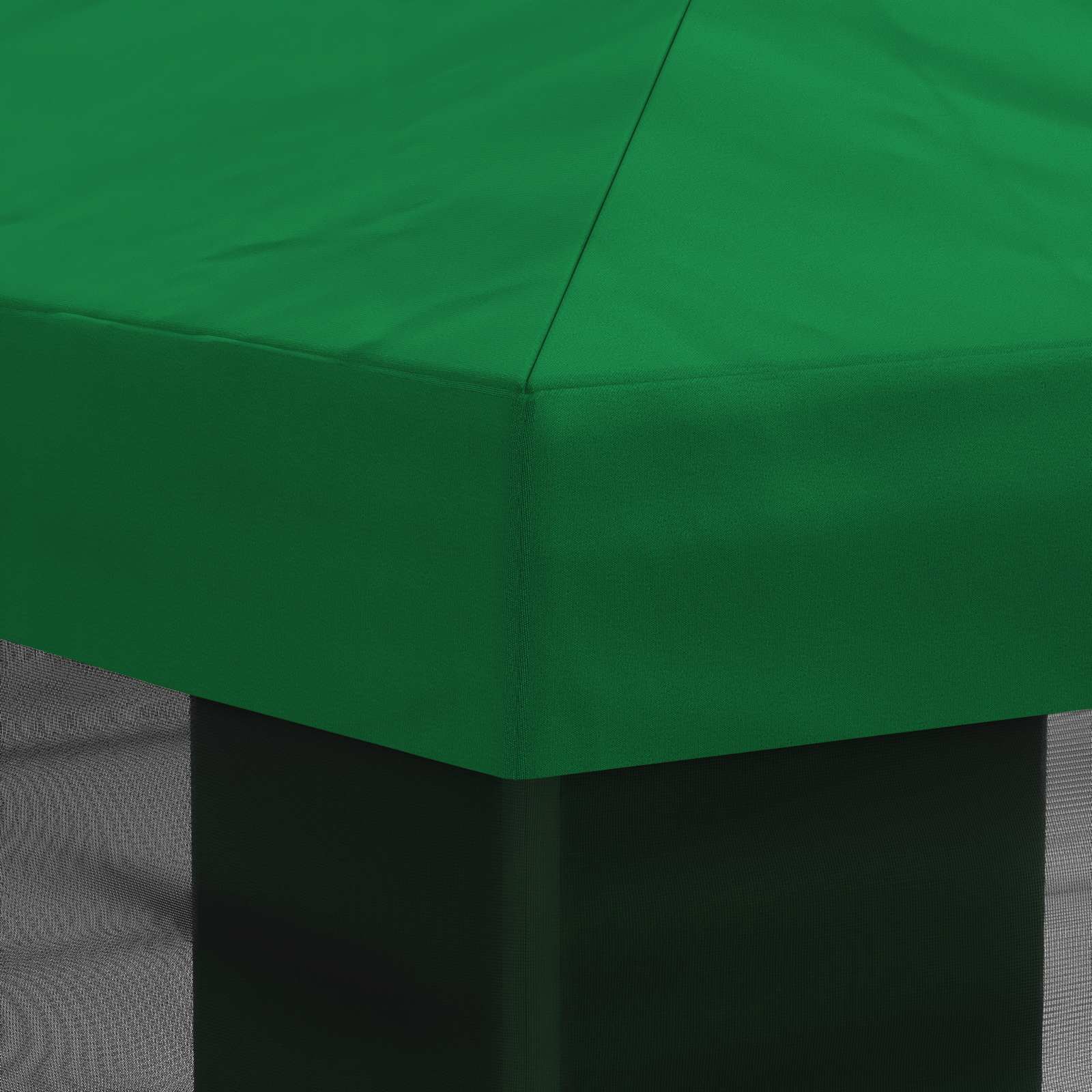 Copertura Gazebo con Pareti Laterali Verde 600,5 x 300,5 cm