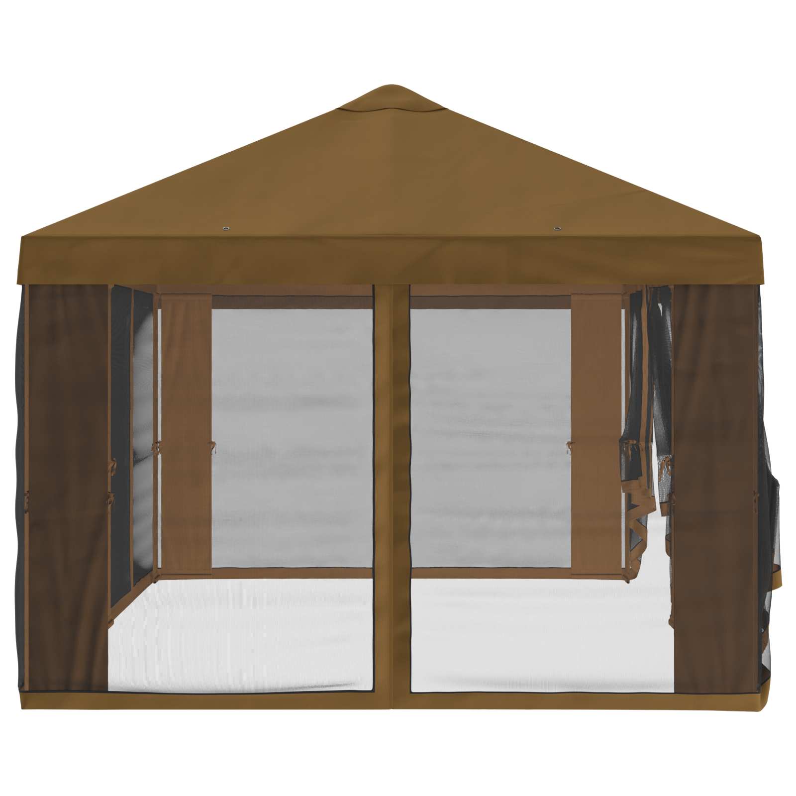 Copertura Gazebo con Pareti Laterali 600,5 x 300,5 cm Tortora