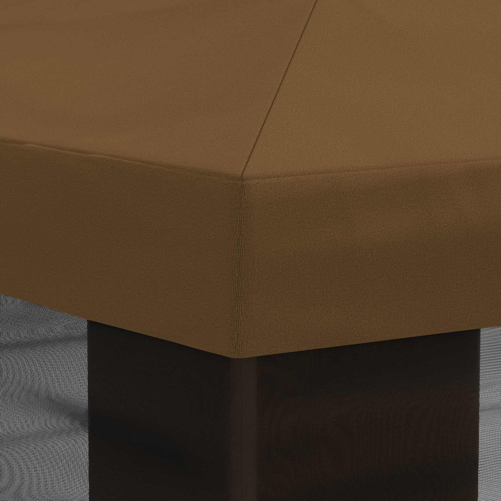 Copertura Gazebo con Pareti Laterali 600,5 x 300,5 cm Tortora