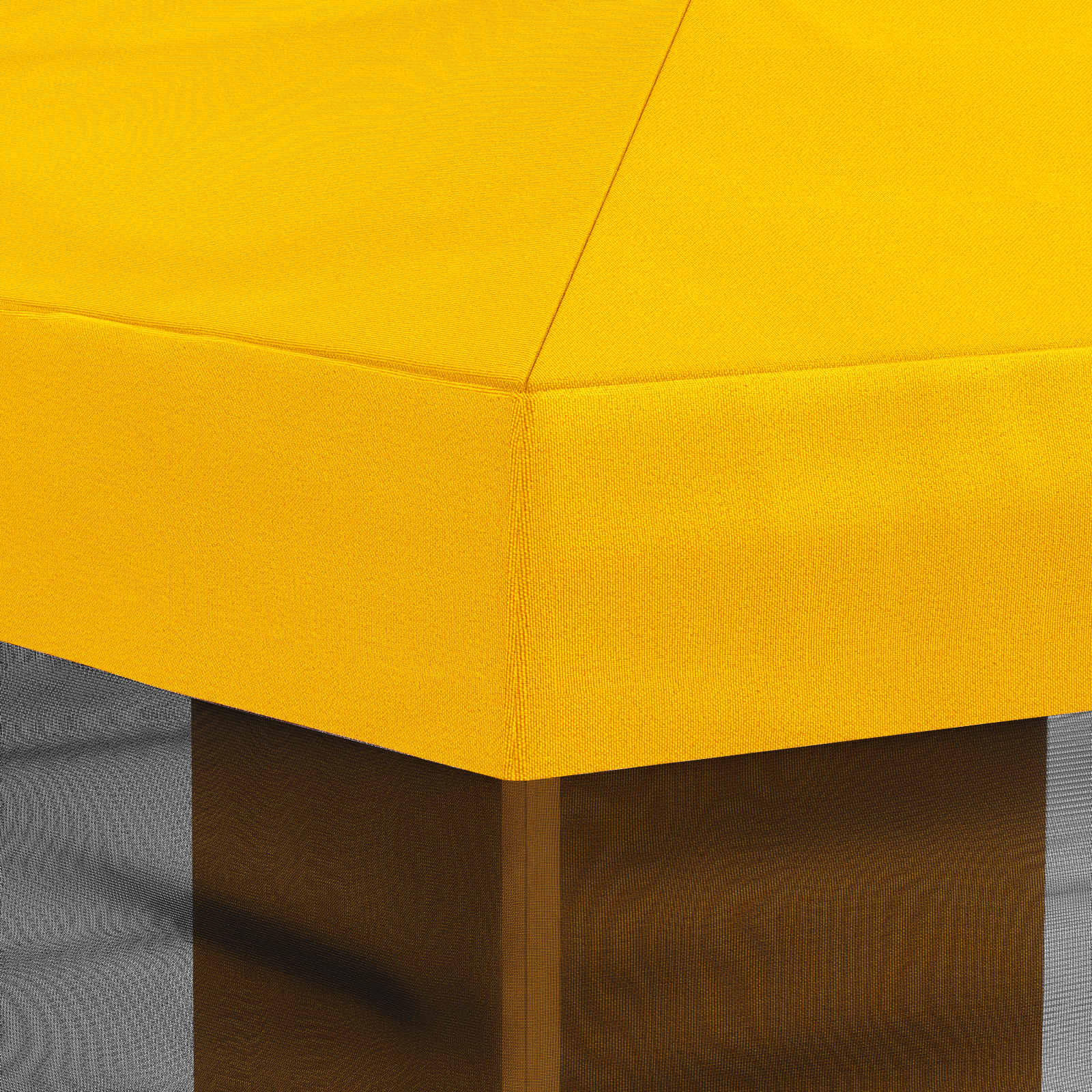 Copertura Gazebo con Pareti Laterali Giallo 600,5 x 300,5 cm