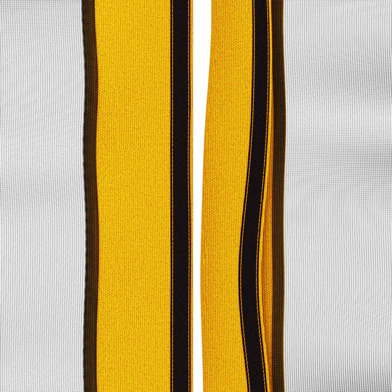 Copertura Gazebo con Pareti Laterali Giallo 600,5 x 300,5 cm