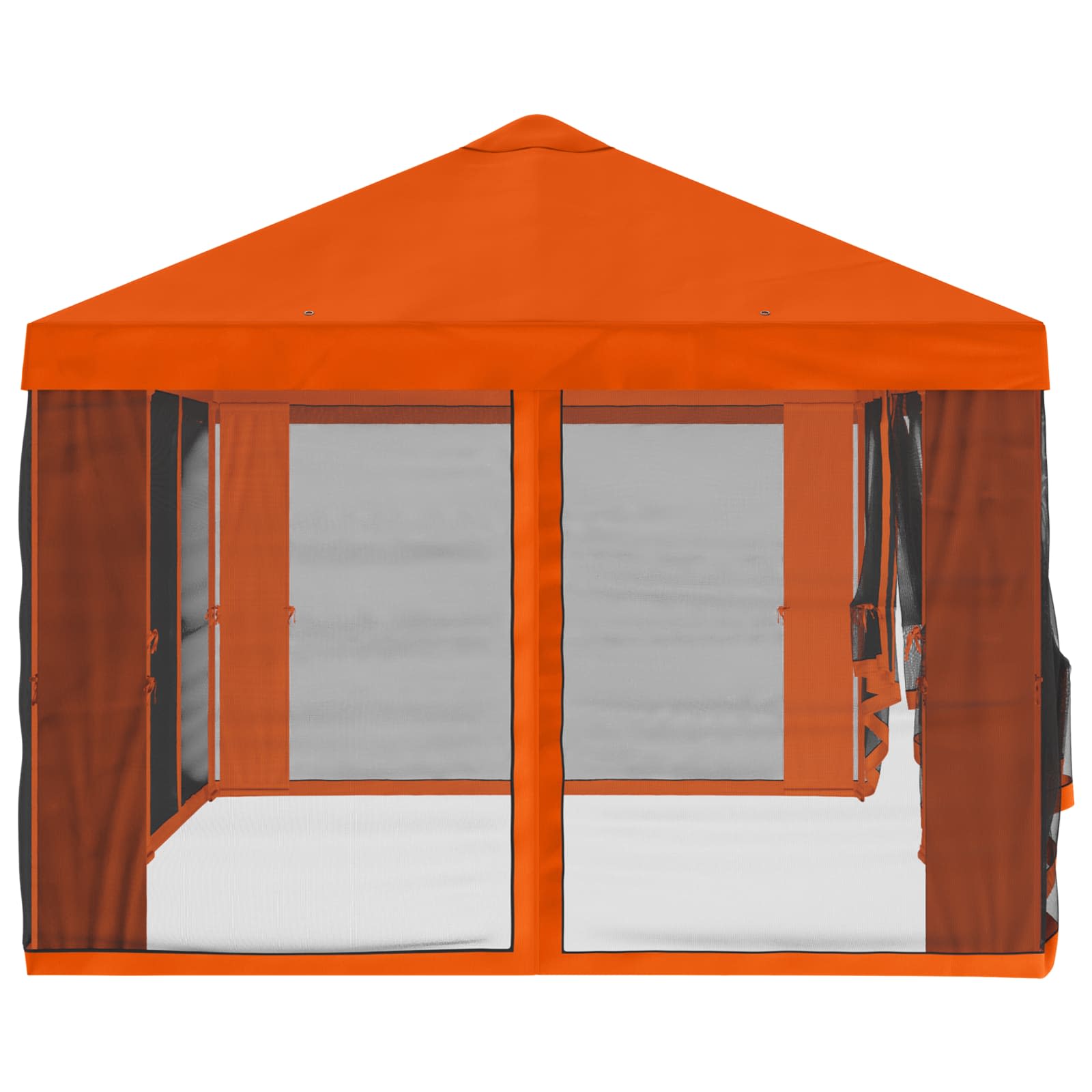 Copertura Gazebo con Pareti Laterali Arancione 600,5 x 300,5 cm
