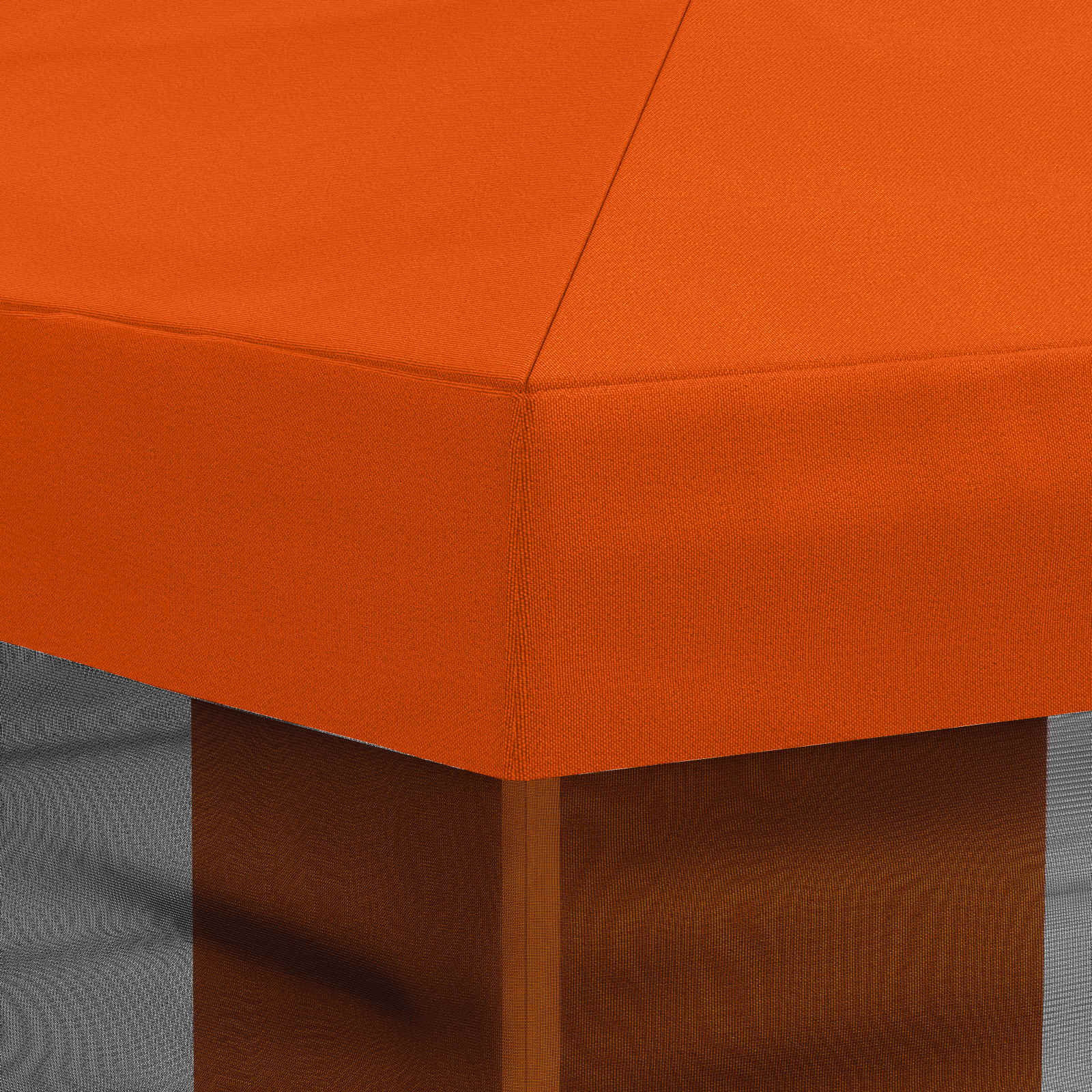Copertura Gazebo con Pareti Laterali Arancione 600,5 x 300,5 cm