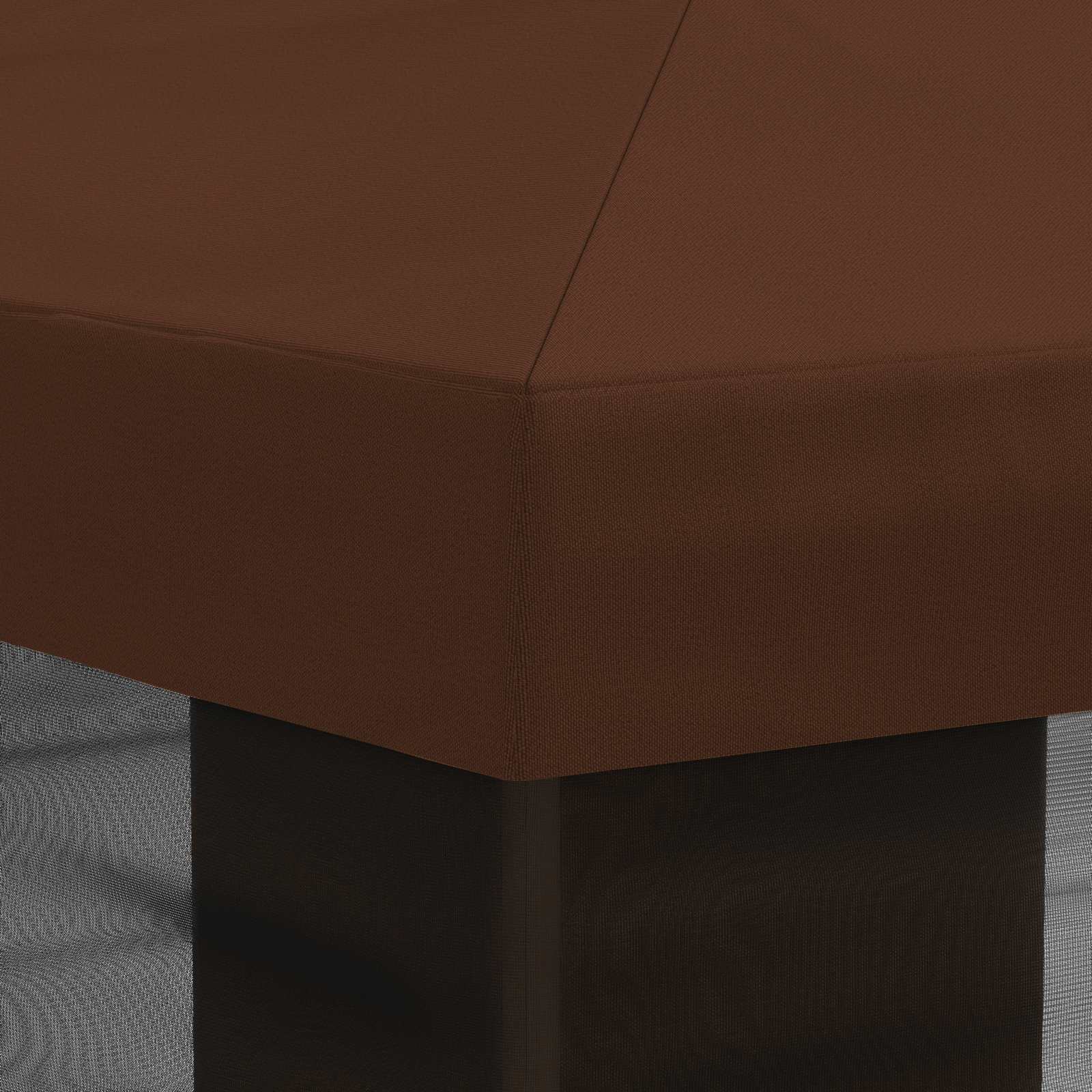 Copertura Gazebo con Pareti Laterali Marrone 600,5 x 300,5 cm