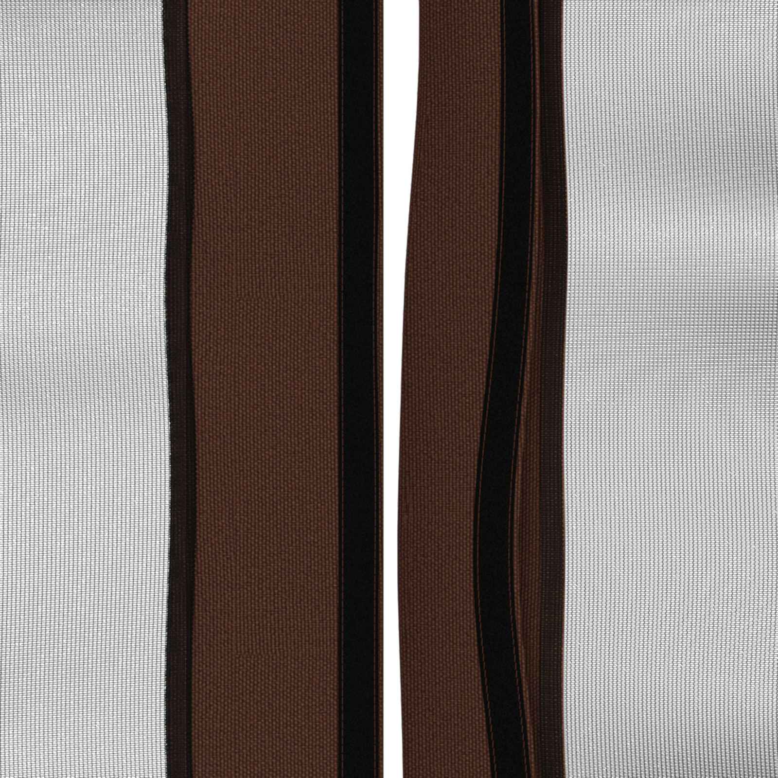 Copertura Gazebo con Pareti Laterali Marrone 600,5 x 300,5 cm