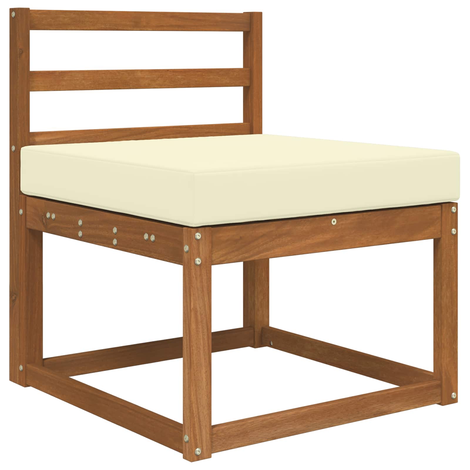 Cuscino per divano da esterno Poliestere Crema 60 x 60 cm