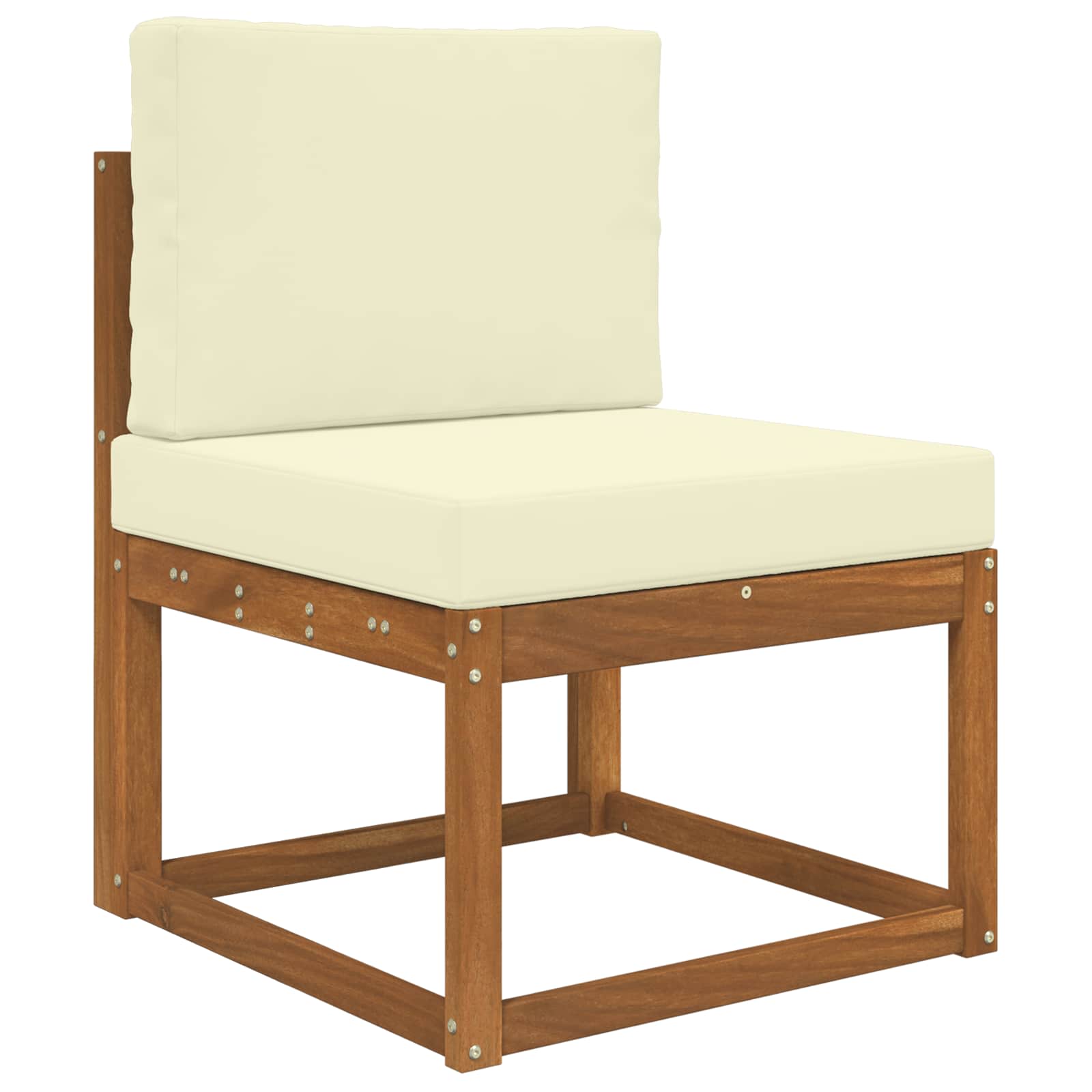Cuscino per divano da esterno Poliestere Crema 60 x 60 cm