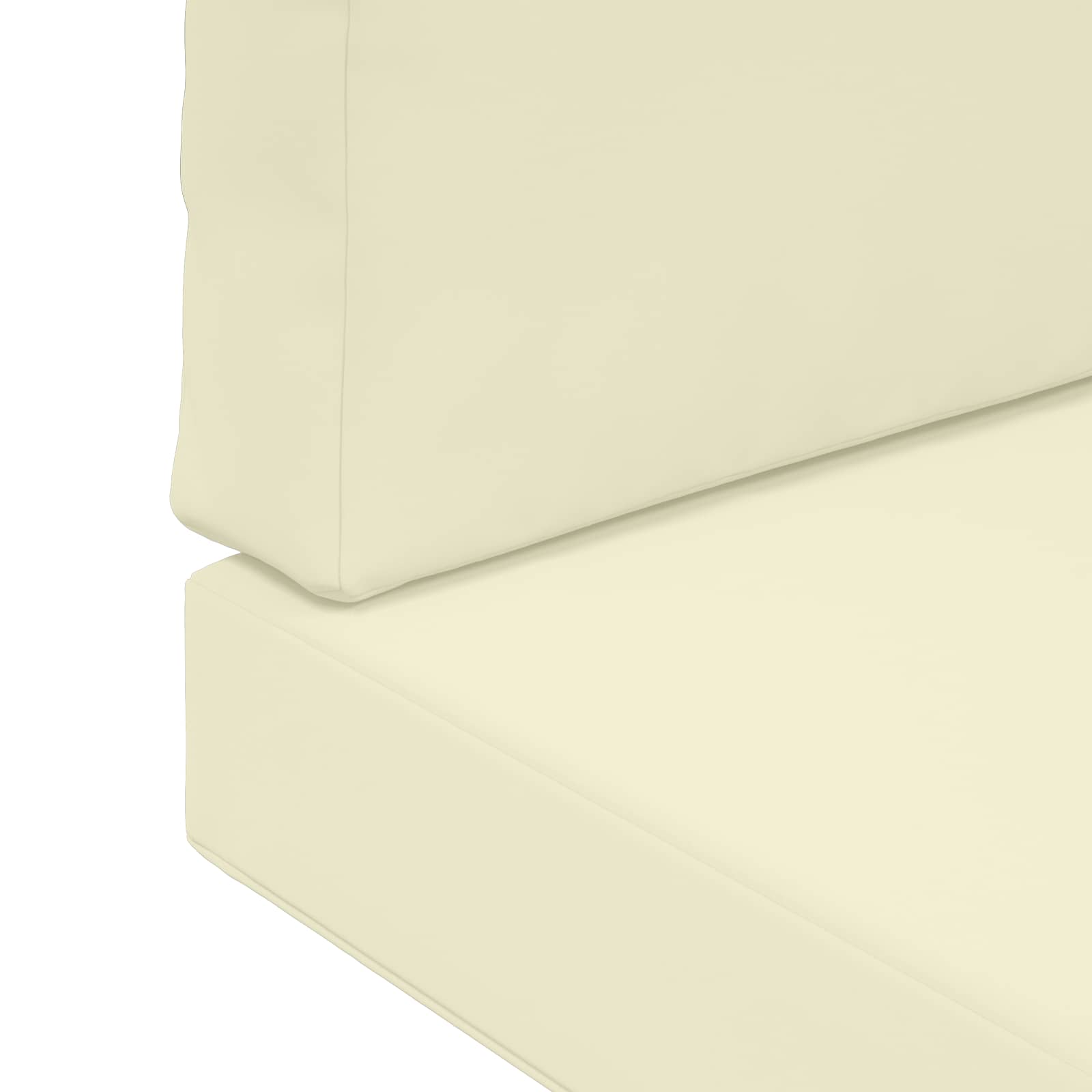 Cuscino per divano da esterno Poliestere Crema 60 x 60 cm