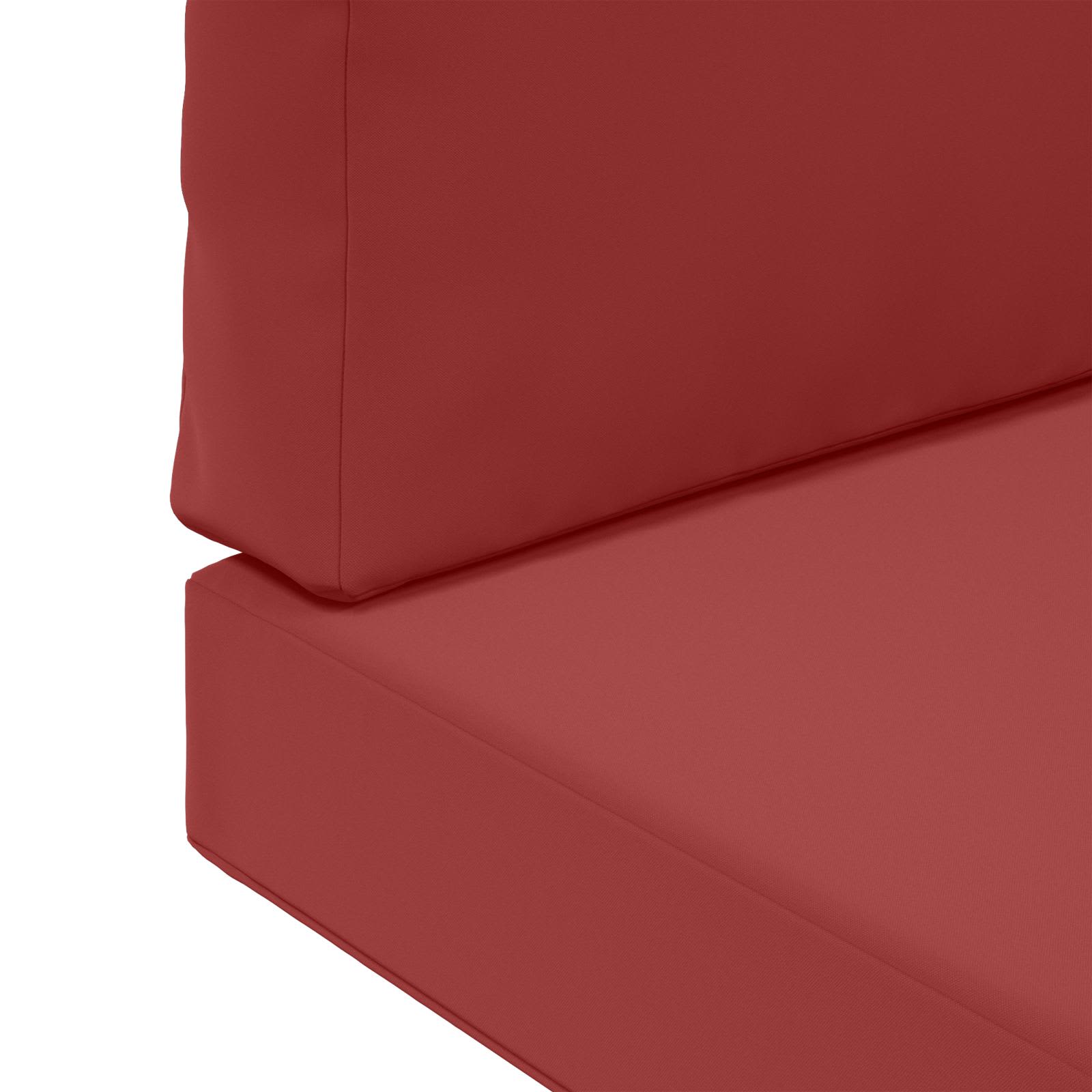 Cuscino per divano da esterno Poliestere Rosso vino 60 x 60 cm