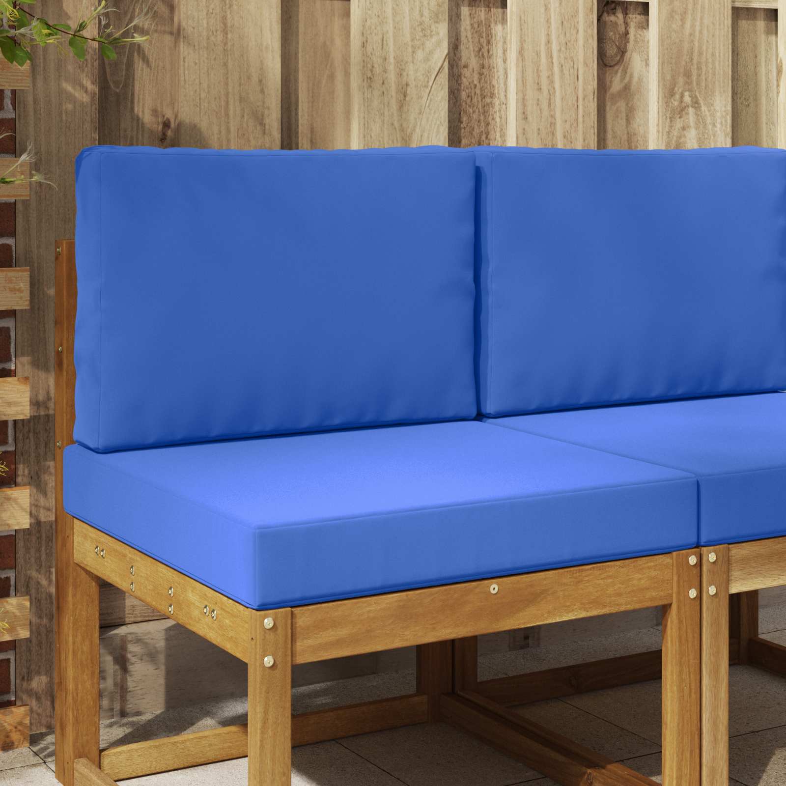 Cuscino per divano da esterno Poliestere Blu Reale 60 x 60 cm