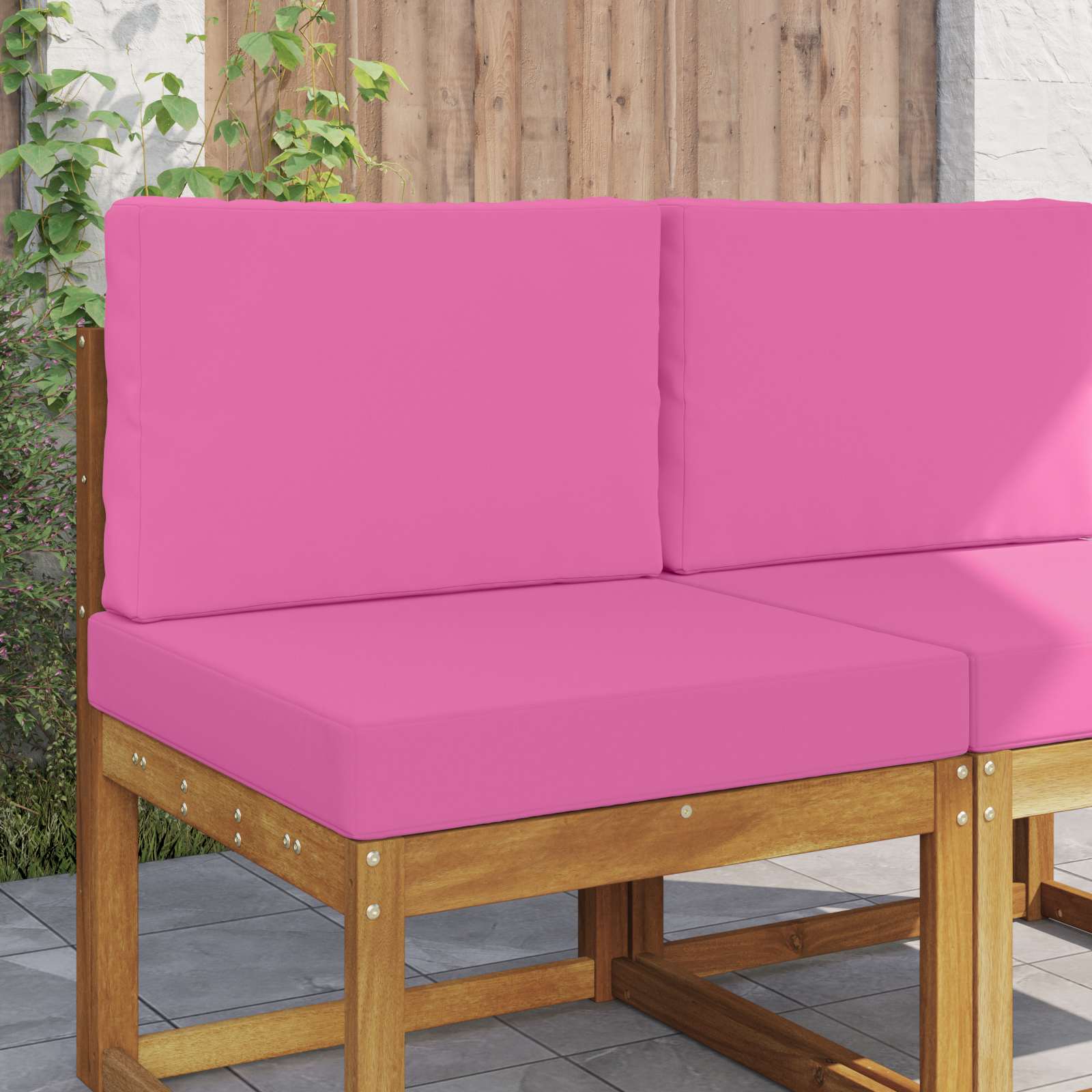 Cuscino per divano da esterno Poliestere Rosa 60 x 60 cm