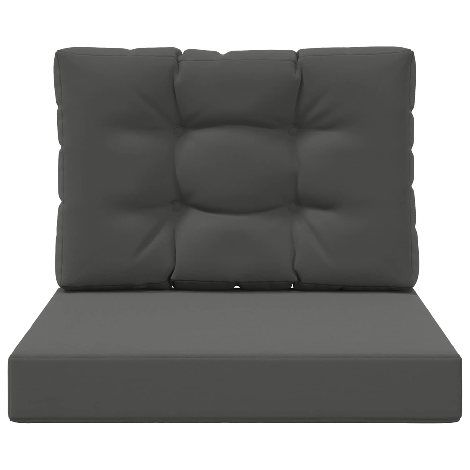 Cuscino per divano da esterno Poliestere Antracite 60 x 60 cm