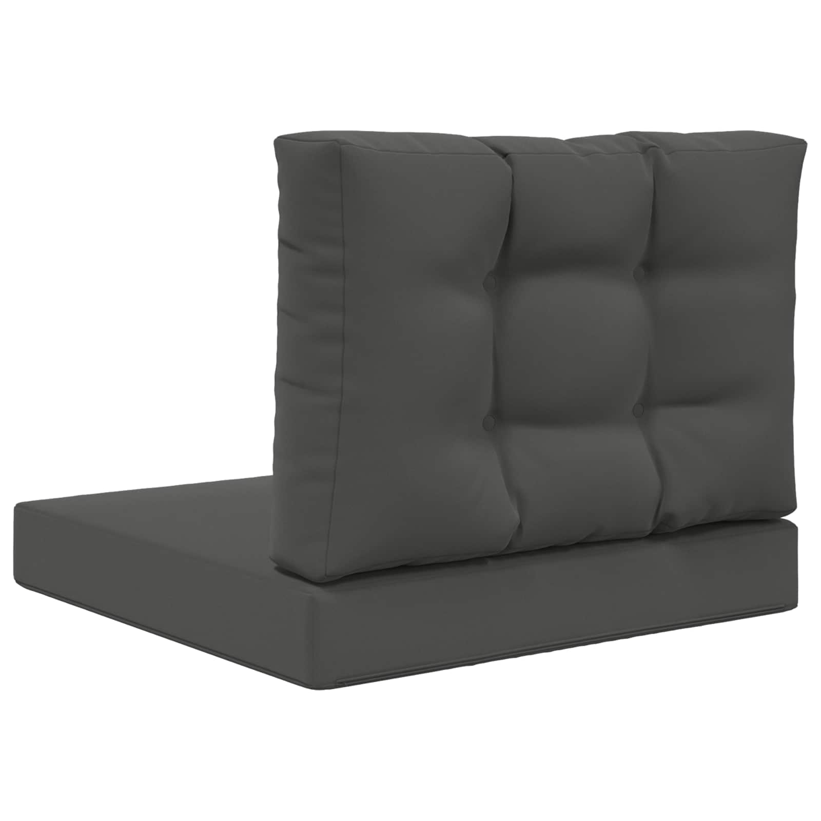 Cuscino per divano da esterno Poliestere Antracite 60 x 60 cm