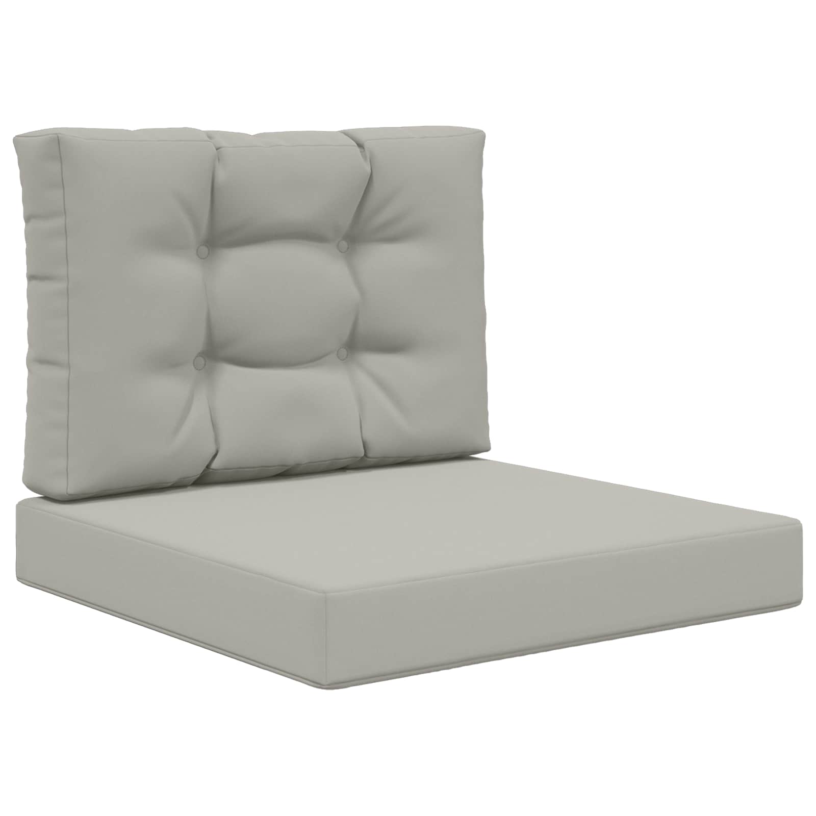 Cuscino per divano da esterno Poliestere Grigio 60 x 60 cm