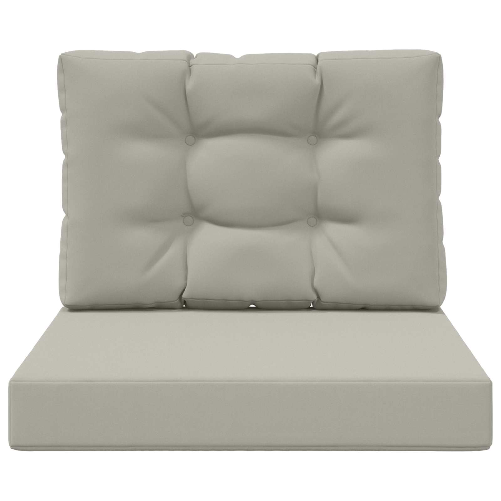 Cuscino per divano da esterno Poliestere Grigio 60 x 60 cm