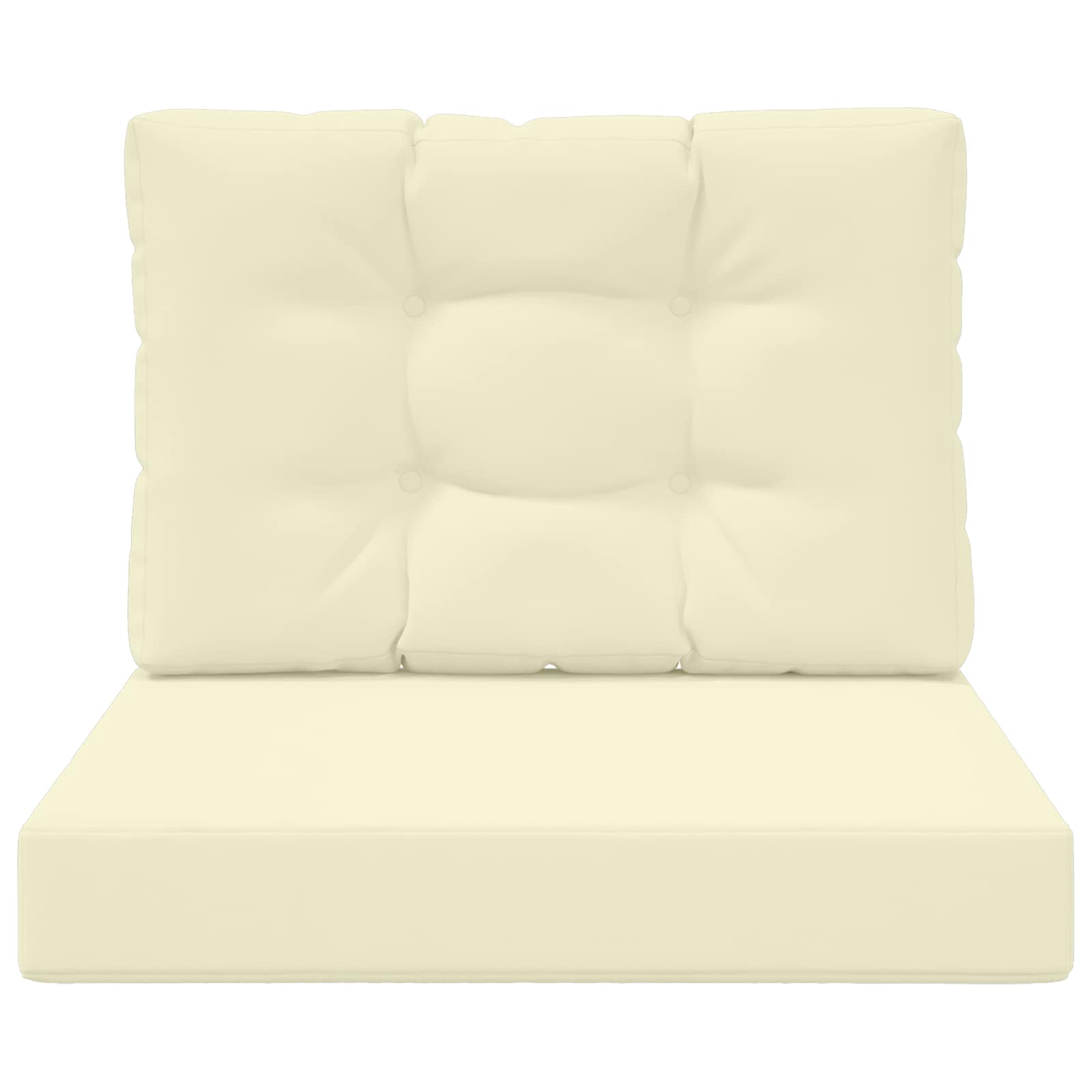 Cuscino per divano da esterno Poliestere Crema 60 x 60 cm