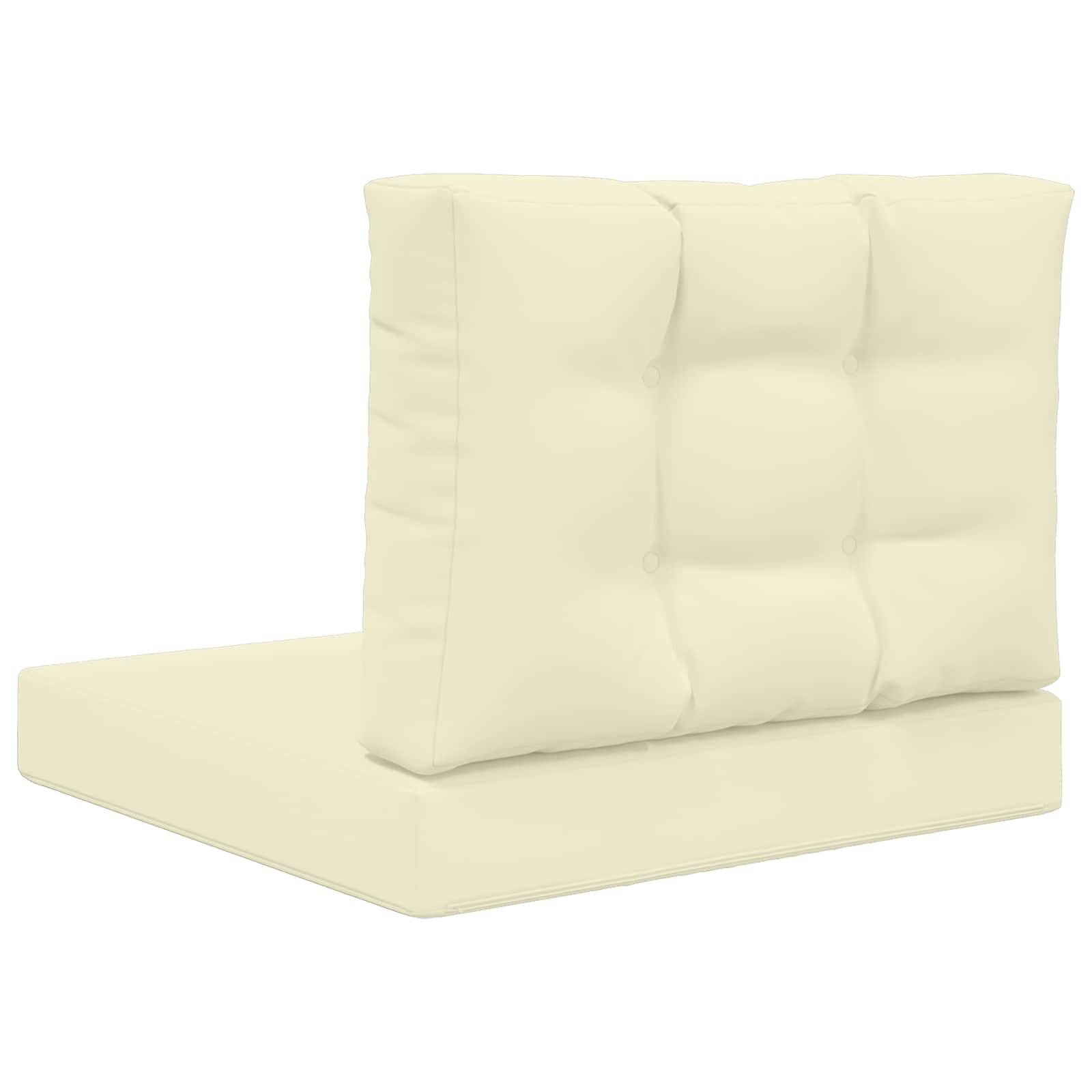 Cuscino per divano da esterno Poliestere Crema 60 x 60 cm