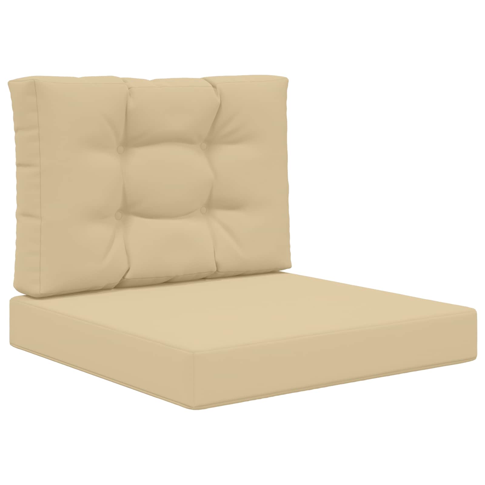 Cuscino per divano da esterno Poliestere Beige 60 x 60 cm