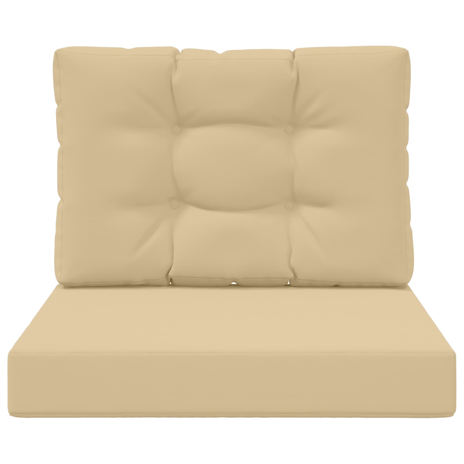 Cuscino per divano da esterno Poliestere Beige 60 x 60 cm