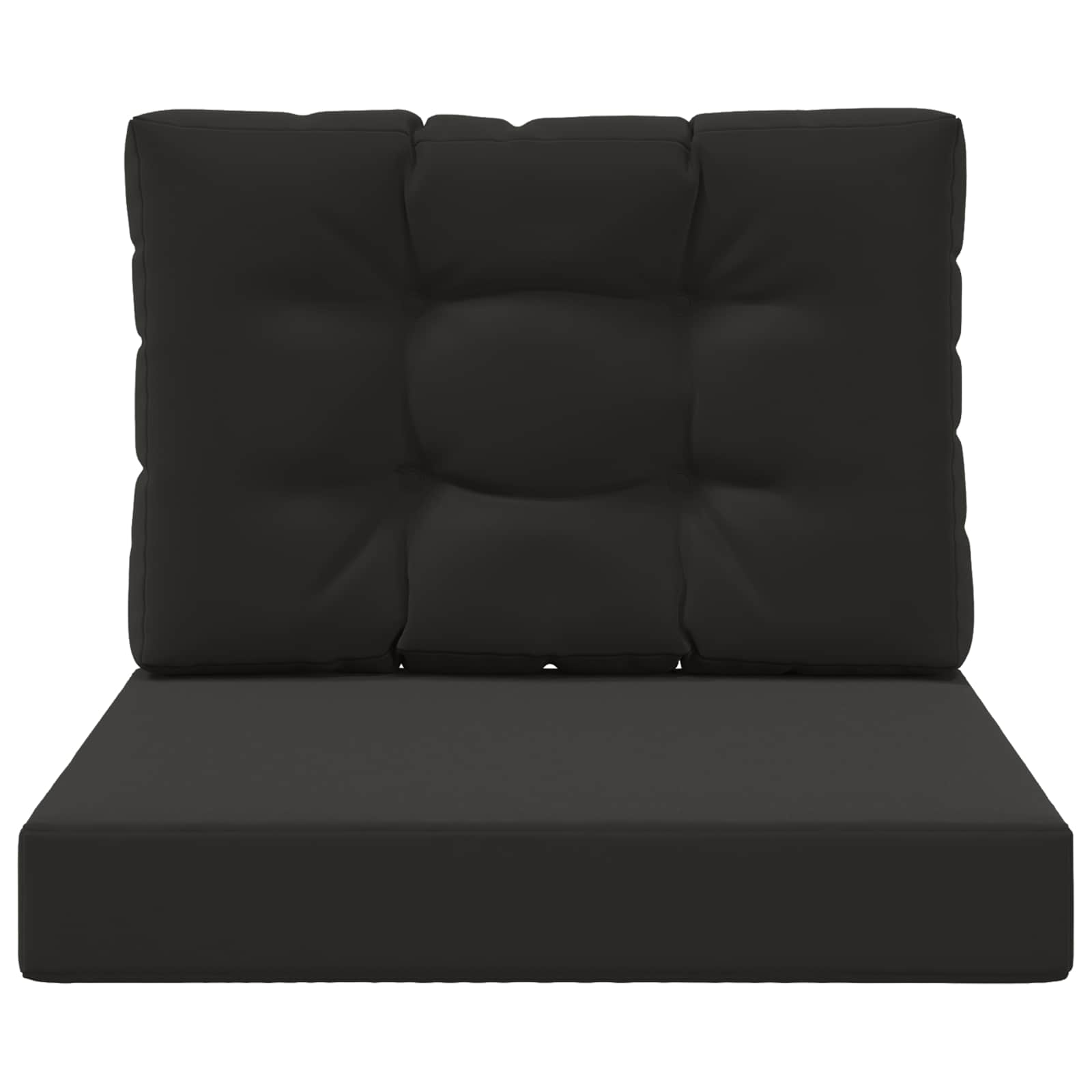Cuscino per divano da esterno Poliestere Nero 60 x 60 cm