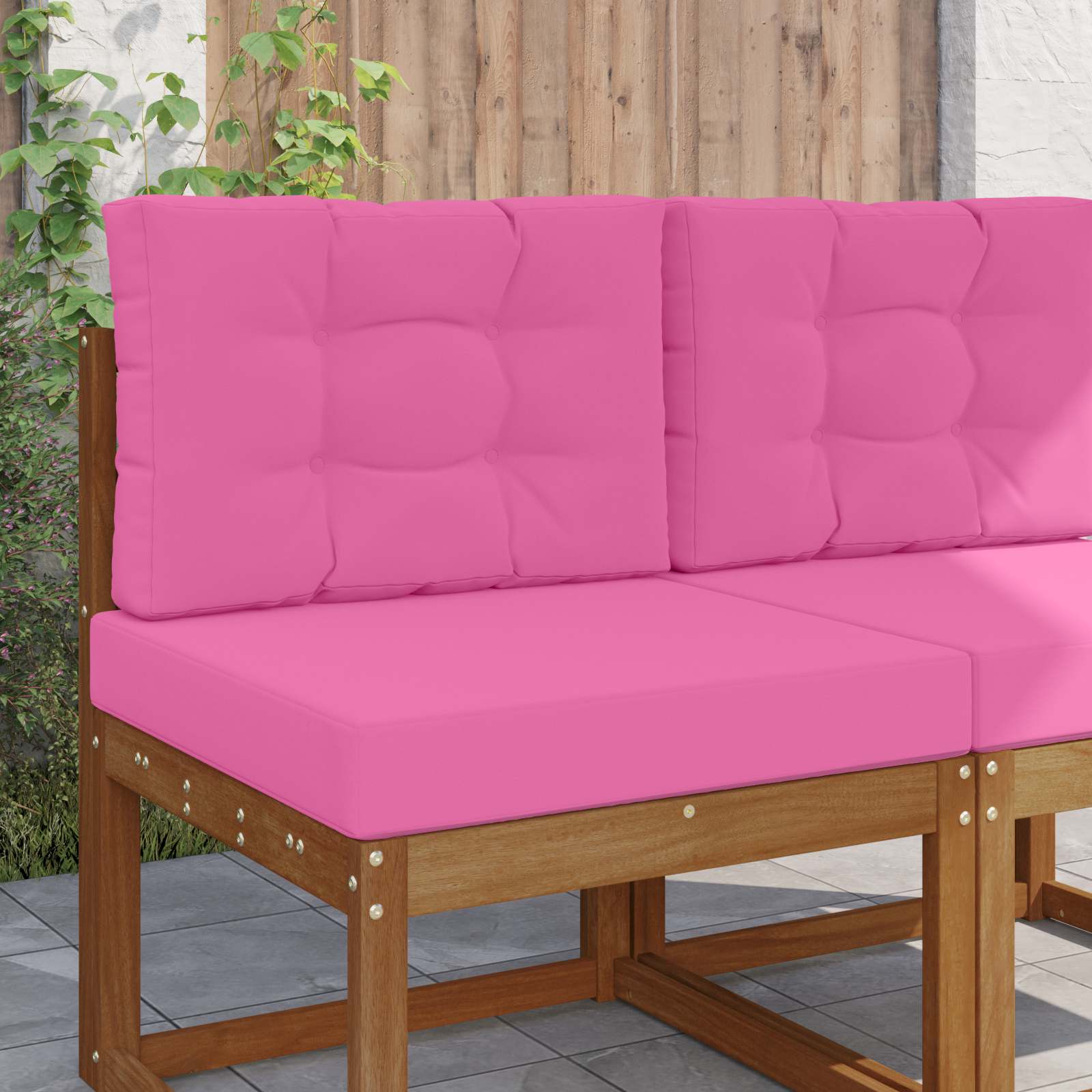 Cuscino per divano da esterno Poliestere Rosa 60 x 60 cm