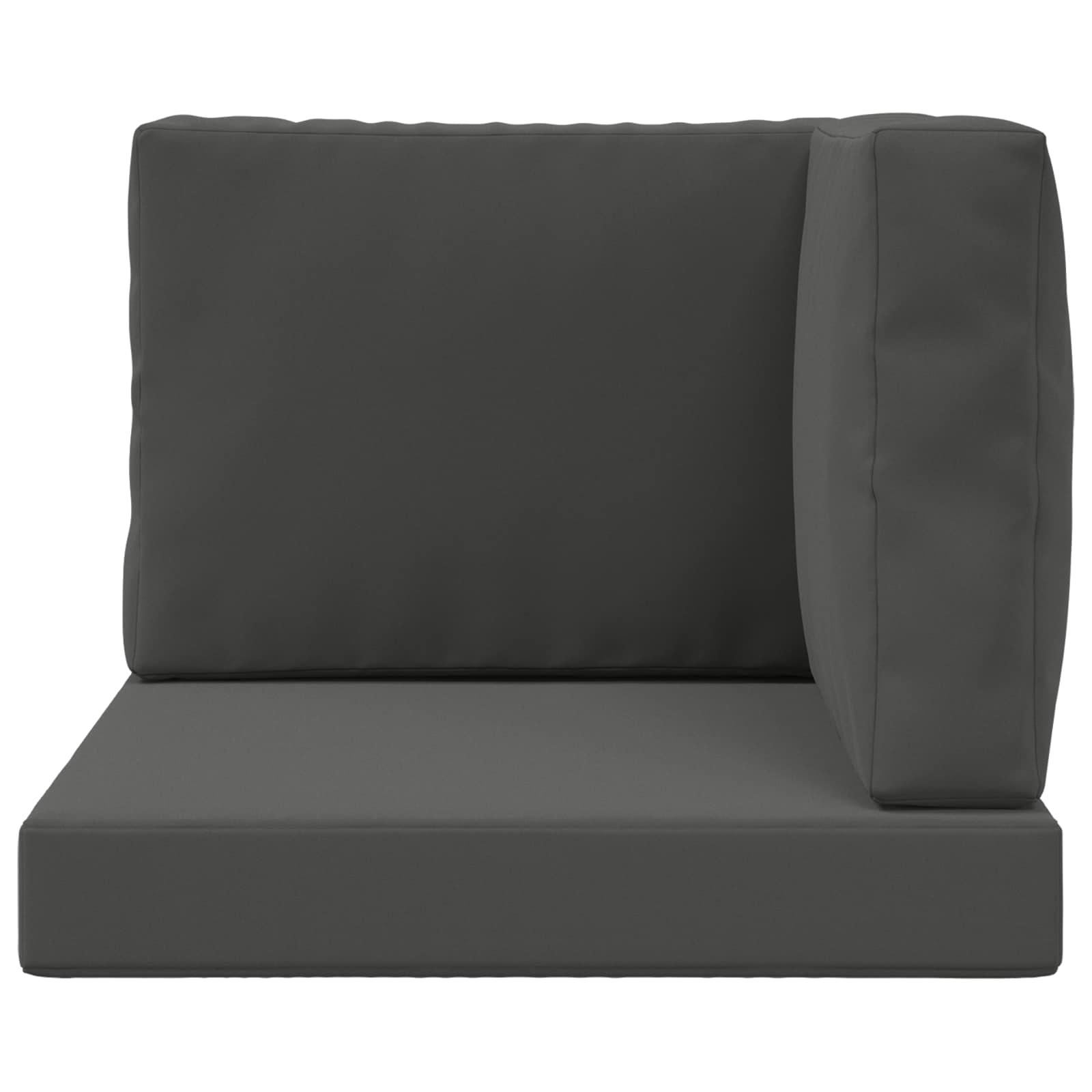 Cuscino per divano da esterno Poliestere Antracite 60 x 60 cm