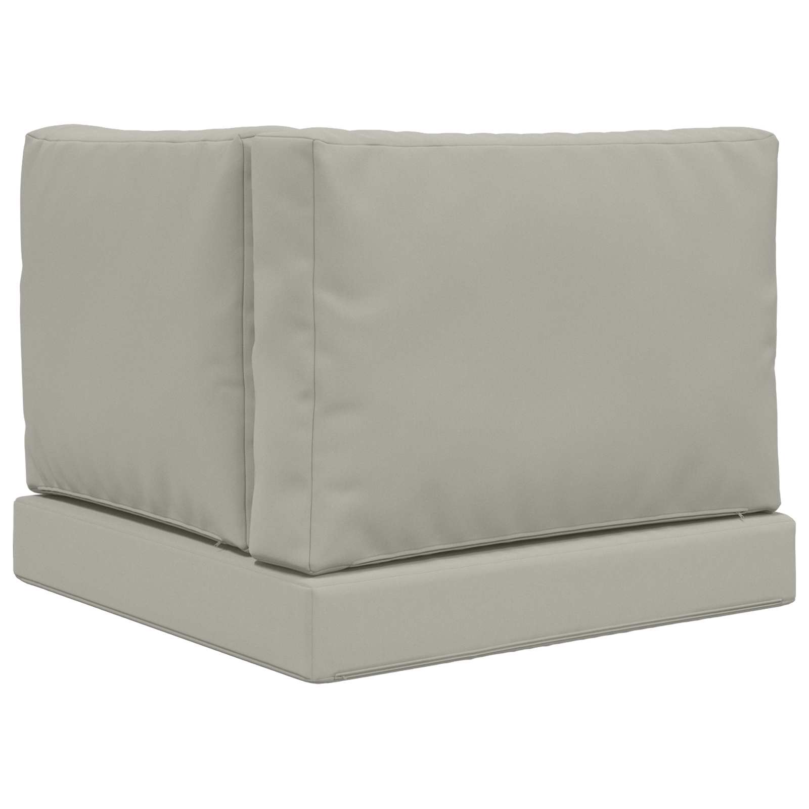 Cuscino per divano da esterno Poliestere Grigio 60 x 60 cm