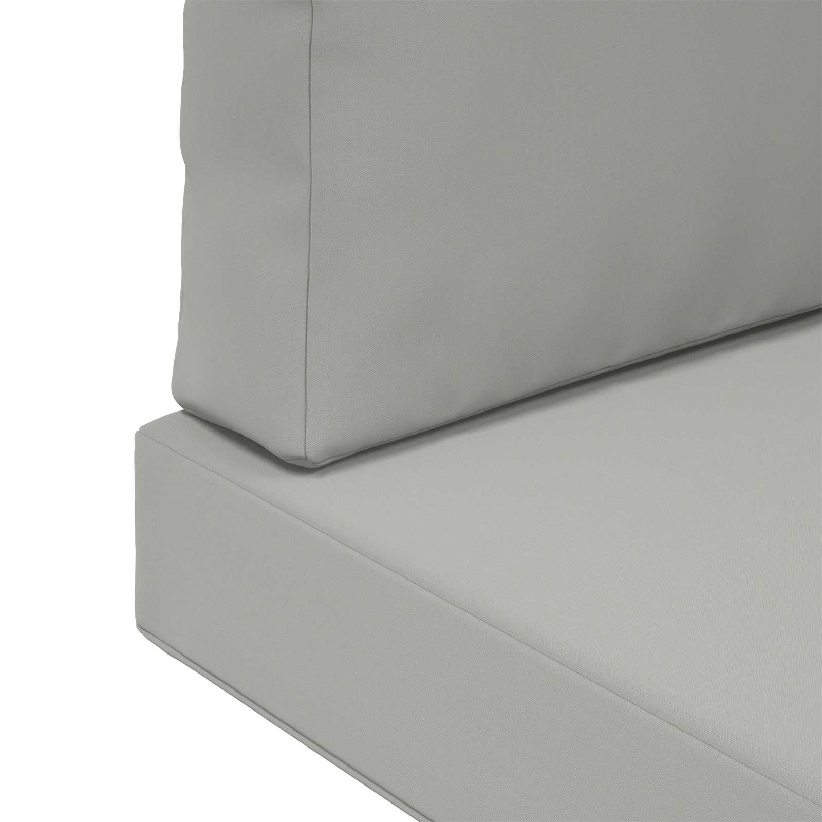 Cuscino per divano da esterno Poliestere Grigio 60 x 60 cm