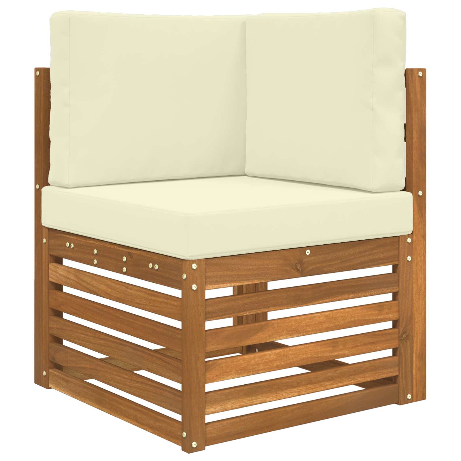 Cuscino per divano da esterno Poliestere Crema 60 x 60 cm