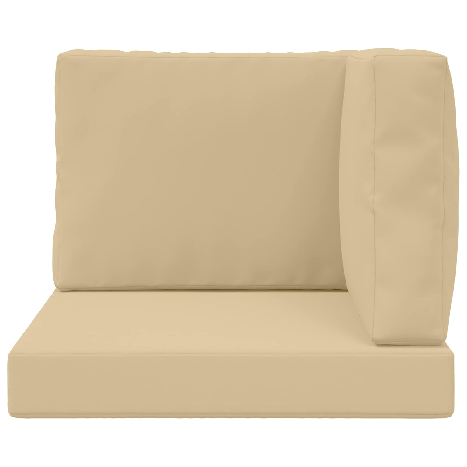 Cuscino per divano da esterno Poliestere Beige 60 x 60 cm