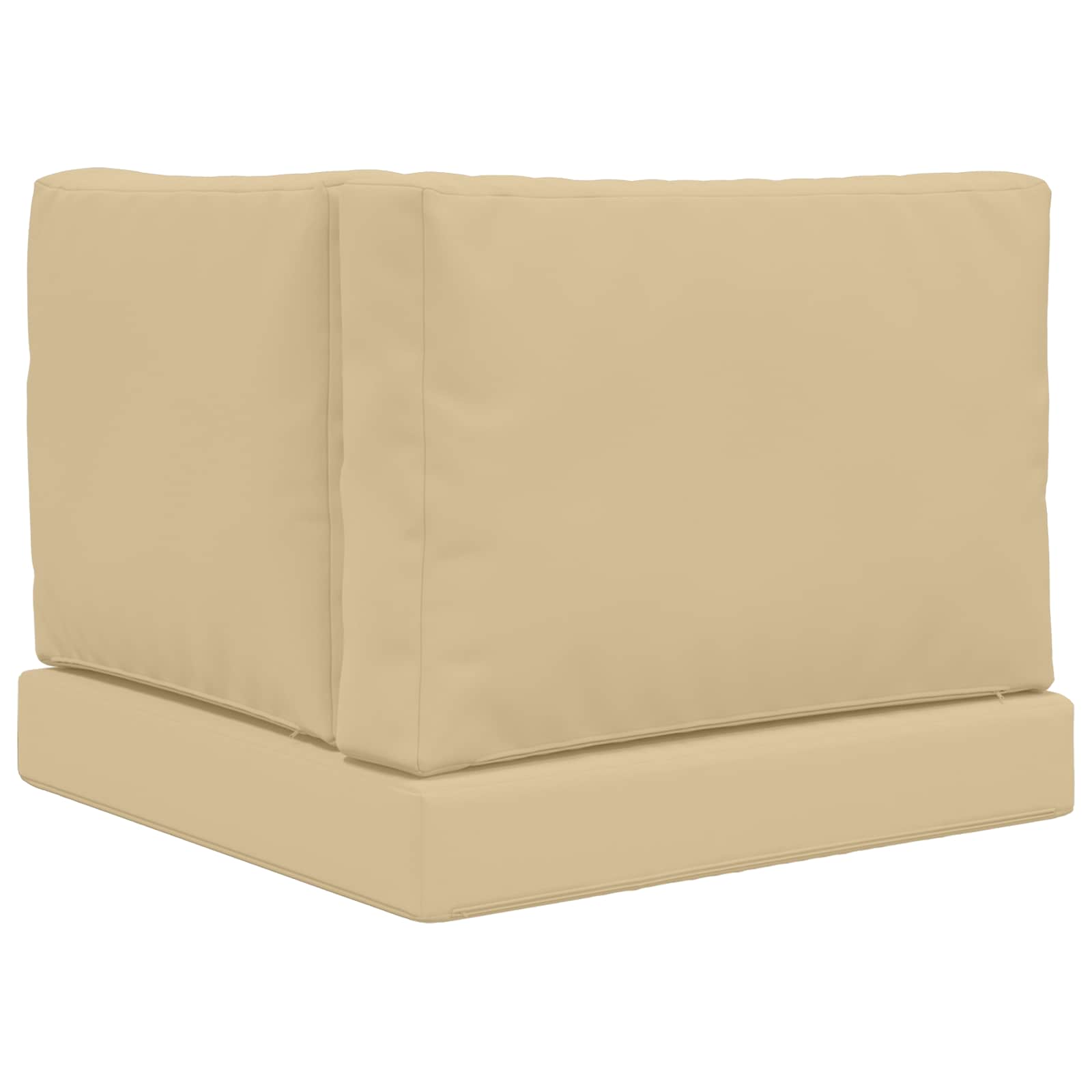 Cuscino per divano da esterno Poliestere Beige 60 x 60 cm