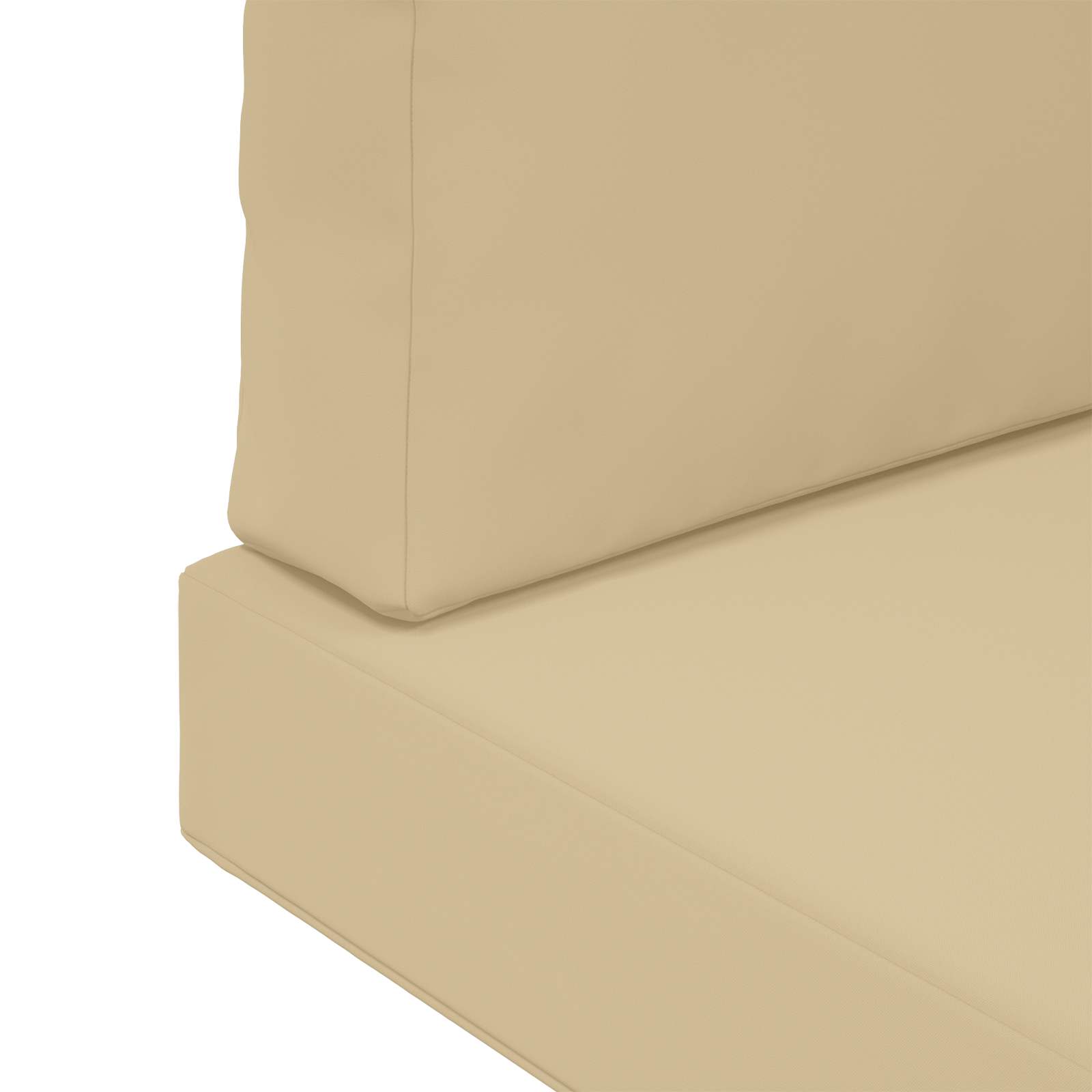 Cuscino per divano da esterno Poliestere Beige 60 x 60 cm