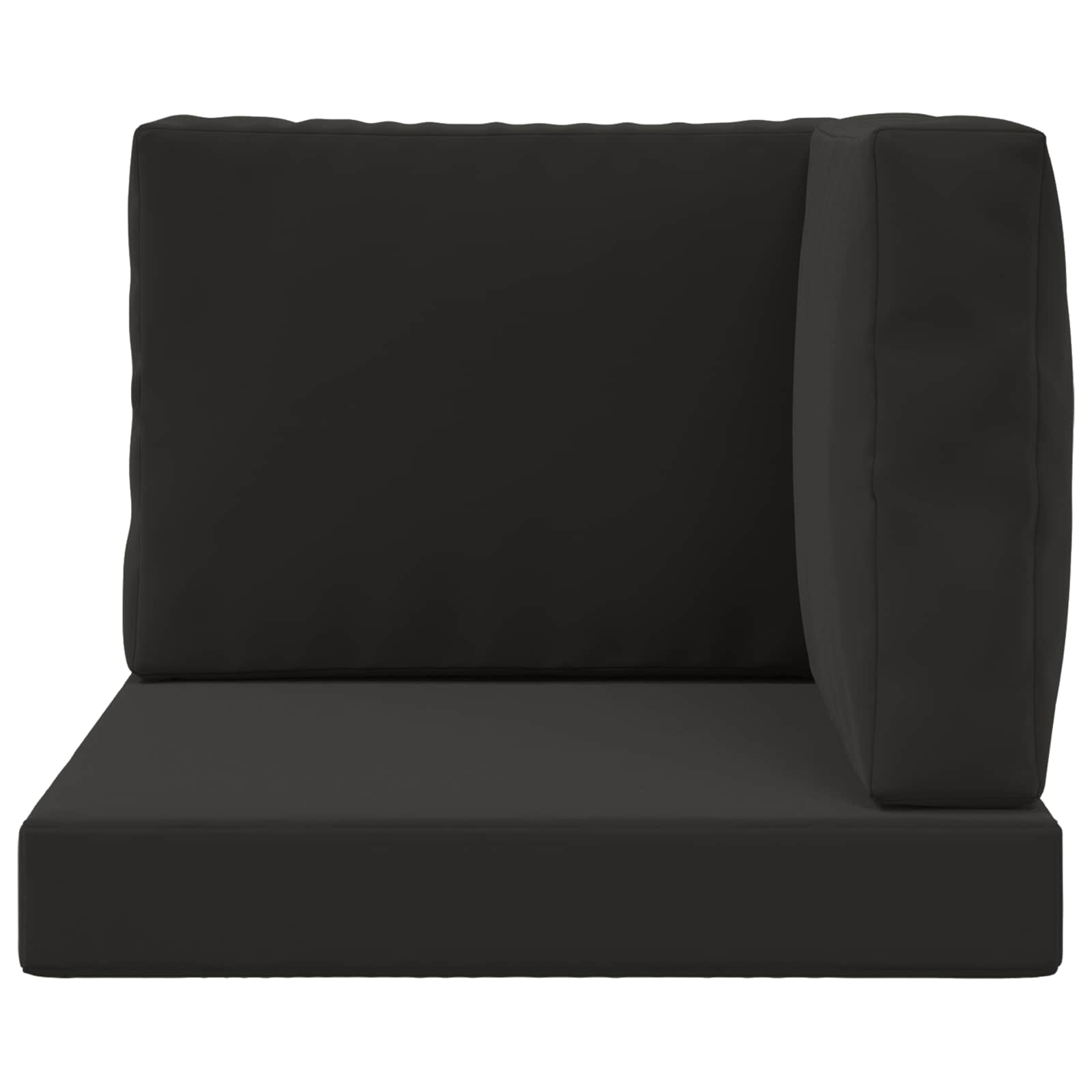 Cuscino per divano da esterno Poliestere Nero 60 x 60 cm