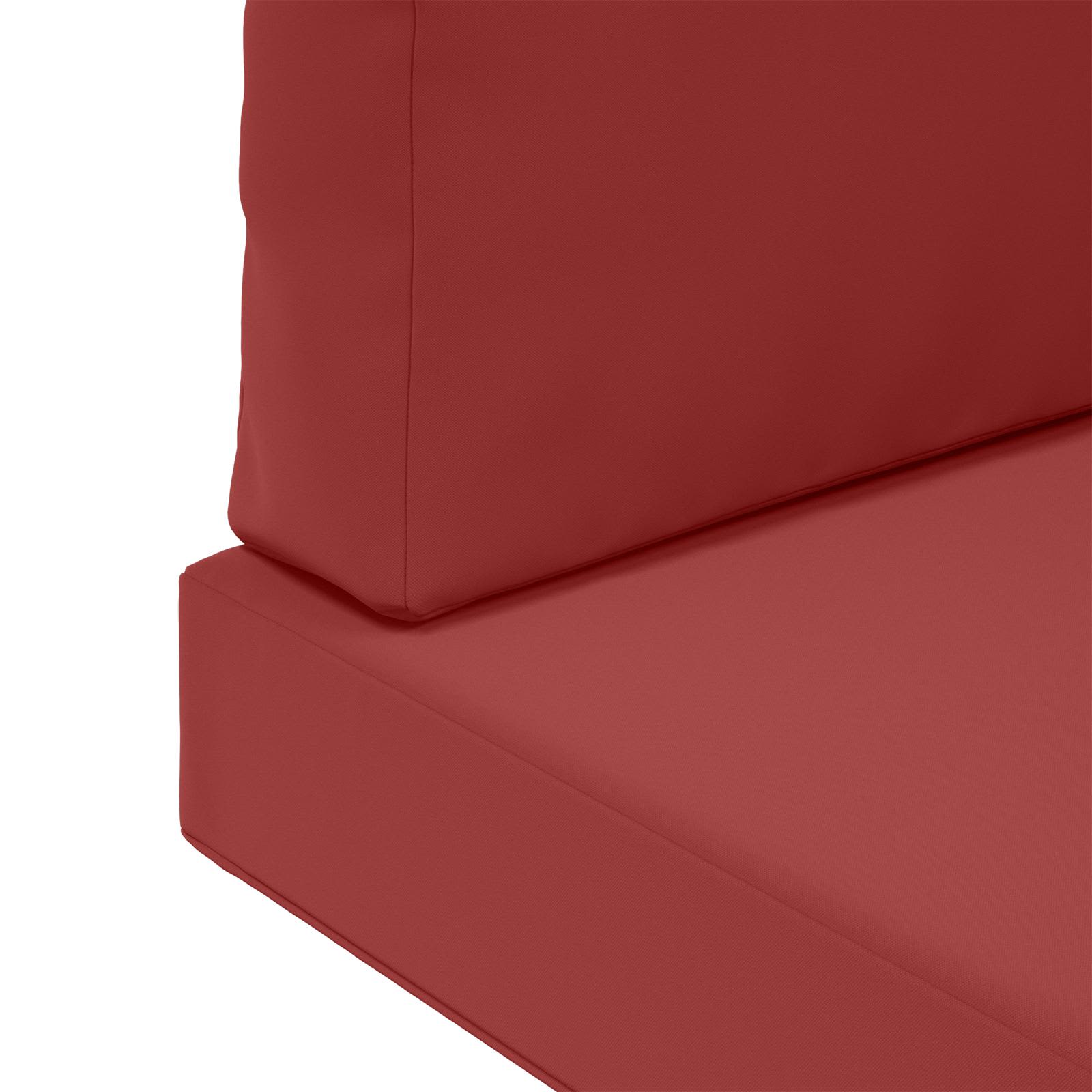 Cuscino per divano da esterno Poliestere Rosso vino 60 x 60 cm