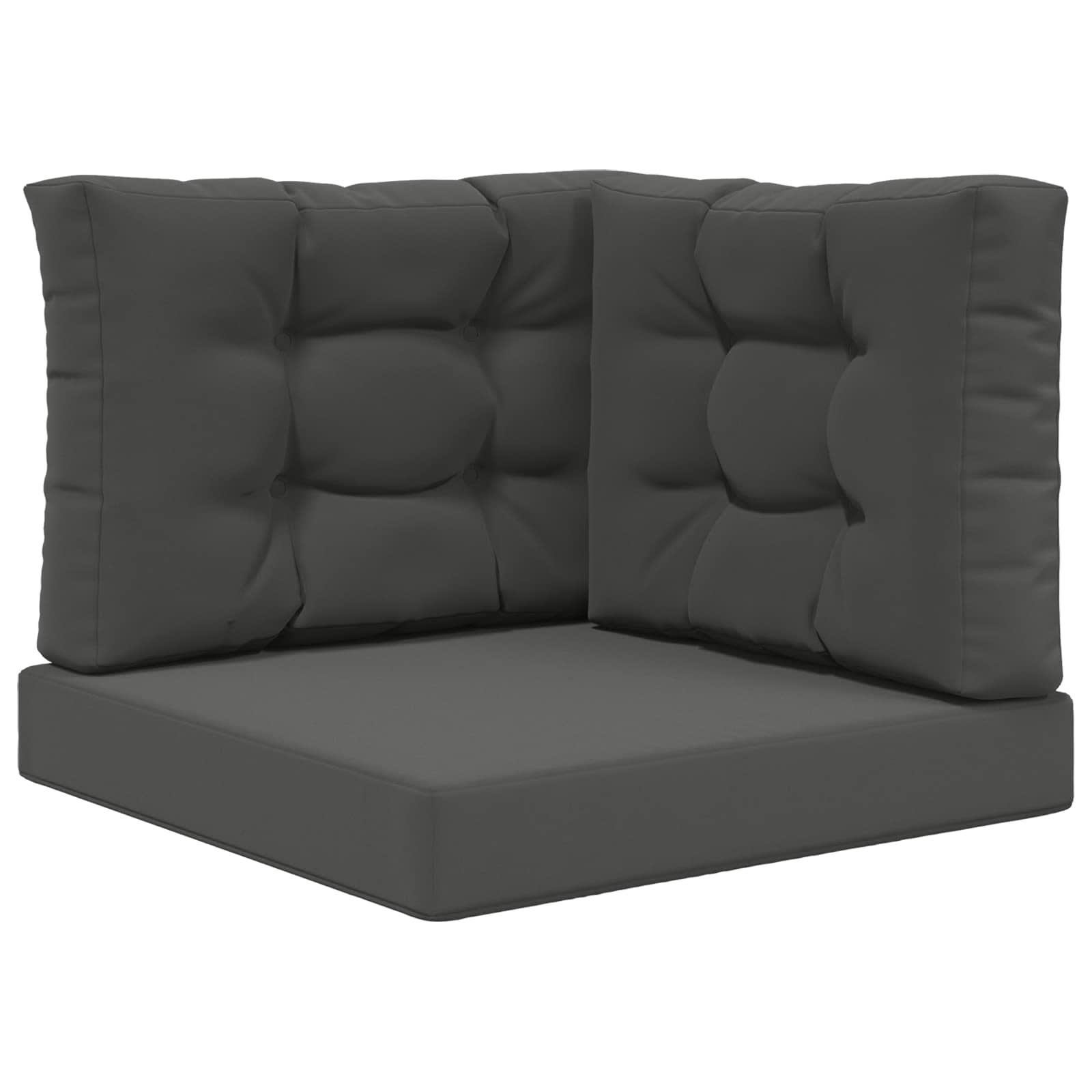 Cuscino per divano da esterno Poliestere Antracite 60 x 60 cm