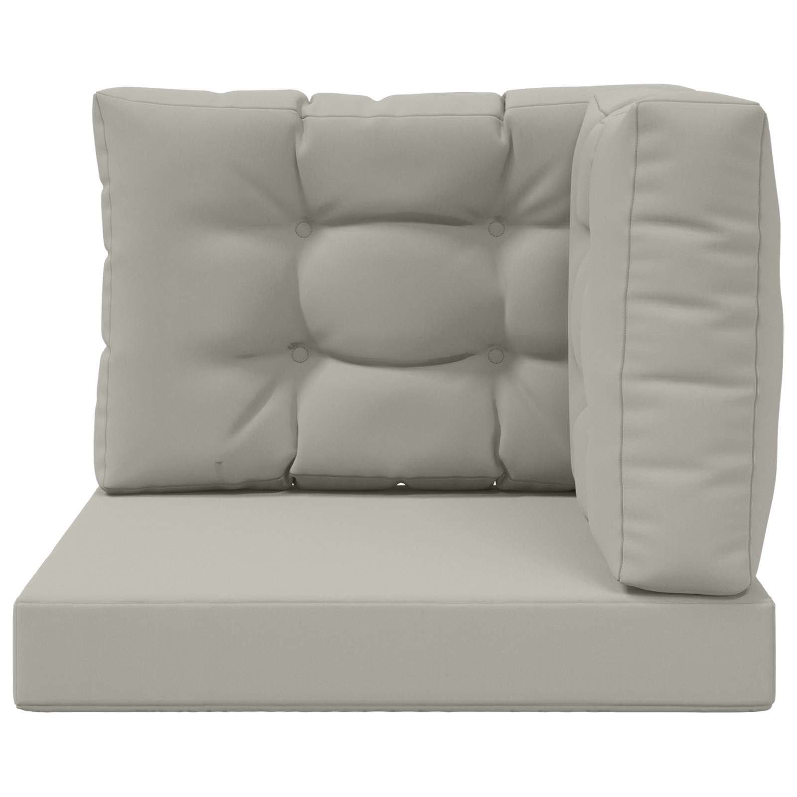 Cuscino per divano da esterno Poliestere Grigio 60 x 60 cm